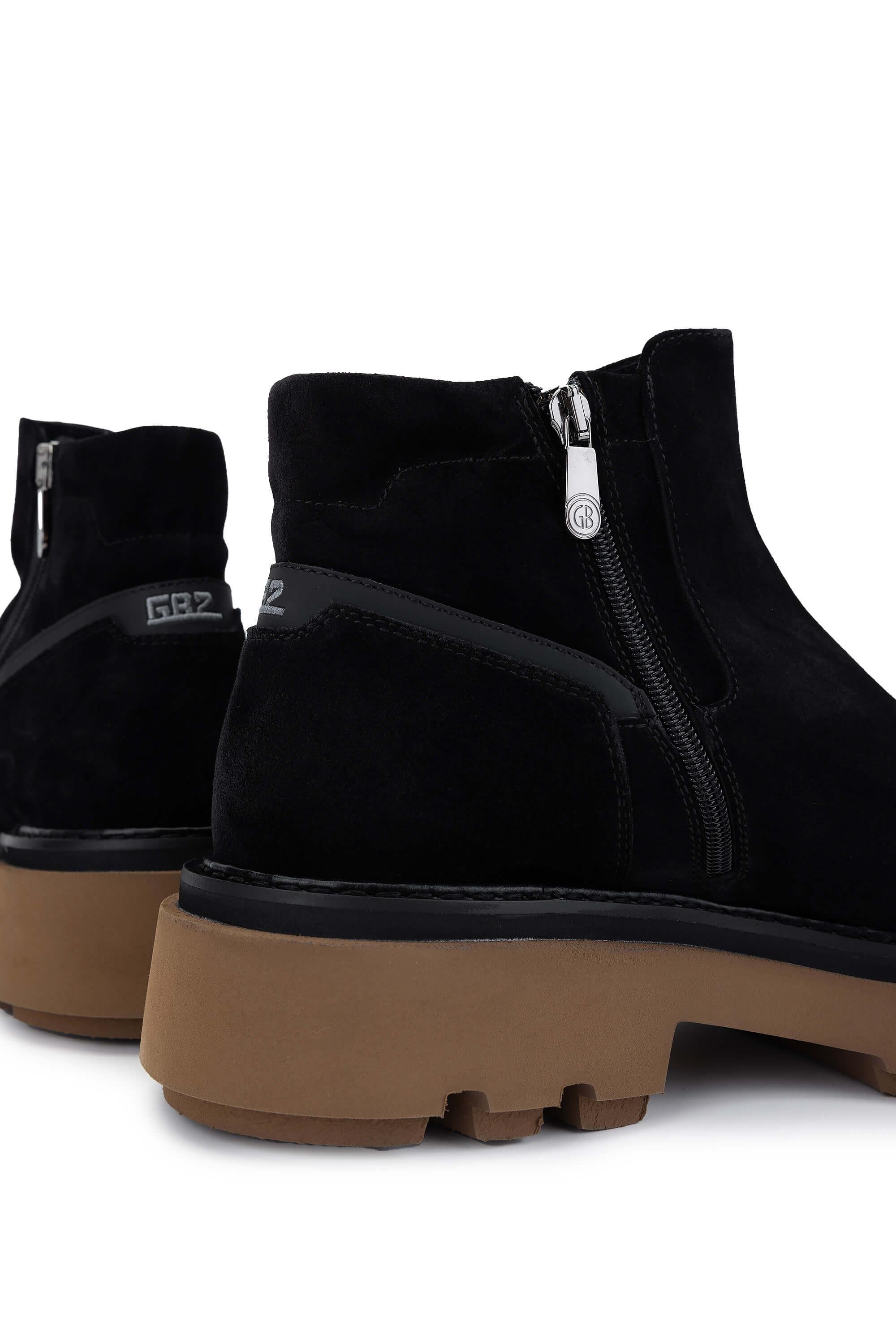 Butteri Erkek Hakiki Deri Siyah Casual Bot