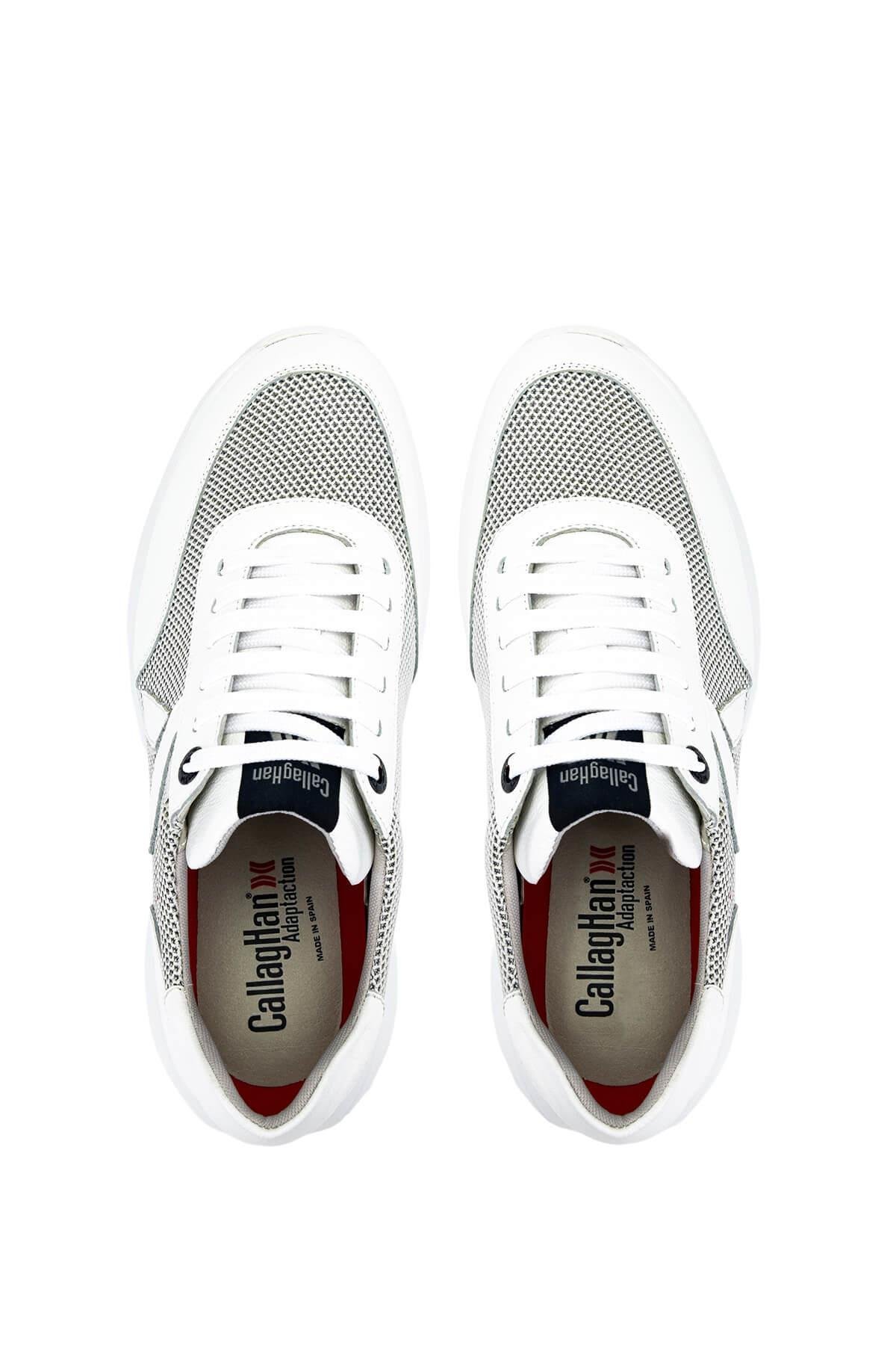 CALLAGHAN Erkek Deri & Tekstil Beyaz Sneakers & Spor Ayakkabı