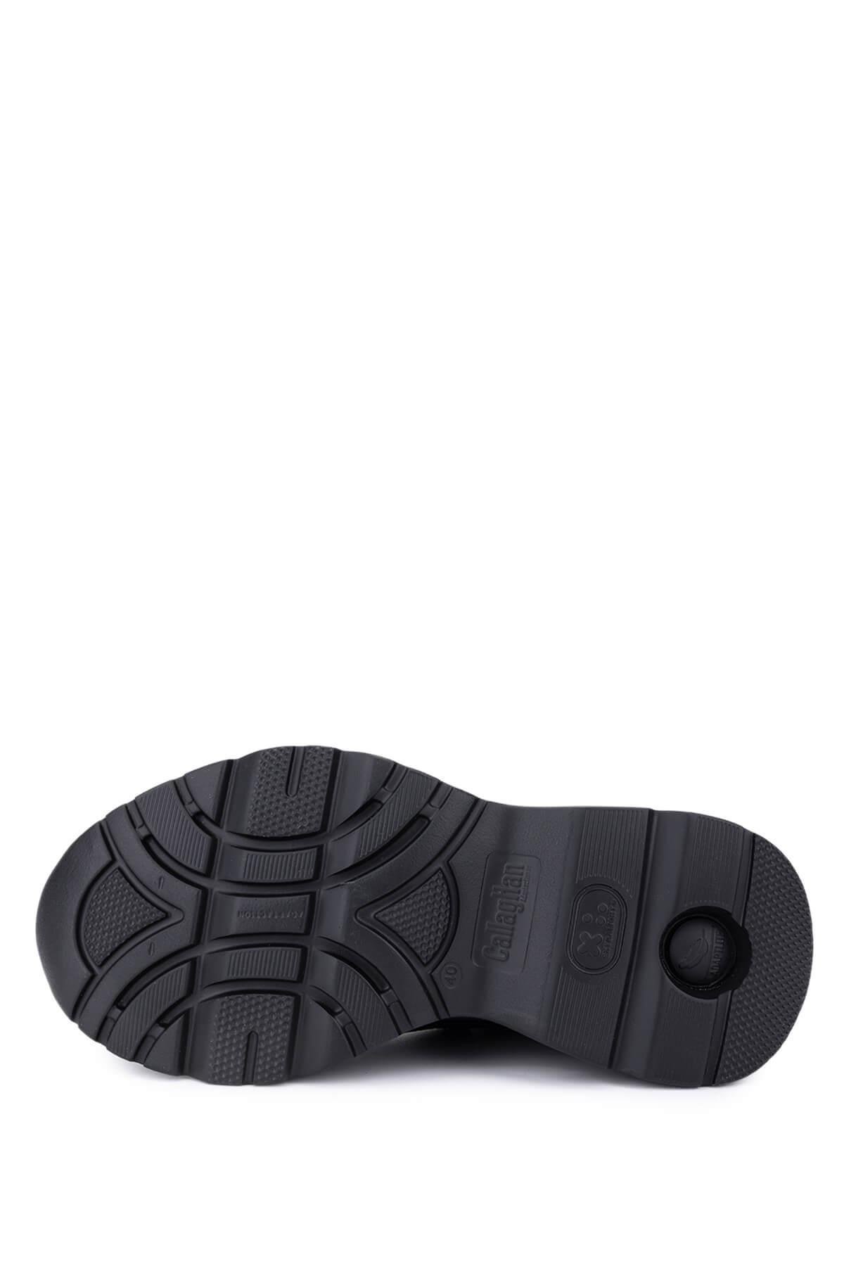 Callaghan Erkek Deri & Tekstil Siyah Sneakers & Spor Ayakkabı