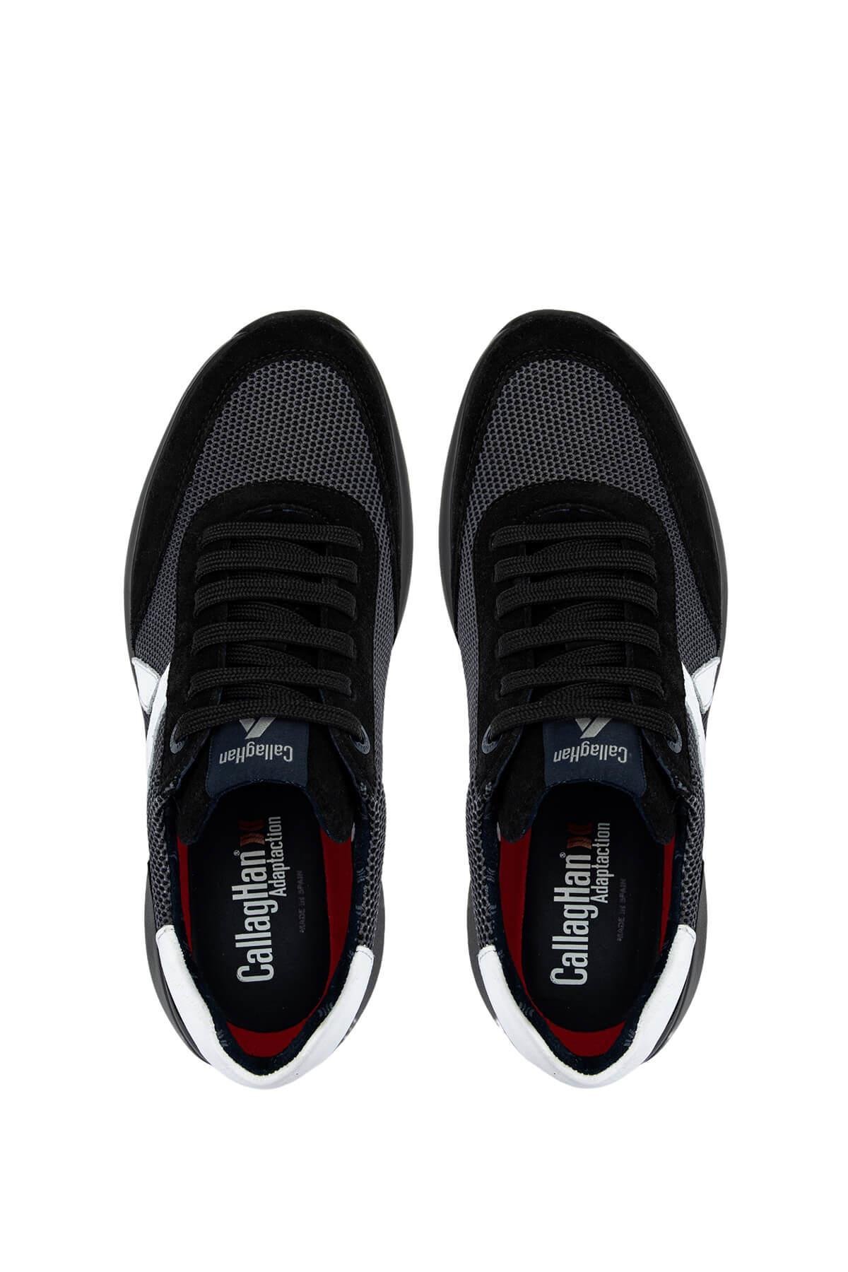CALLAGHAN Erkek Deri & Tekstil Siyah Sneakers & Spor Ayakkabı