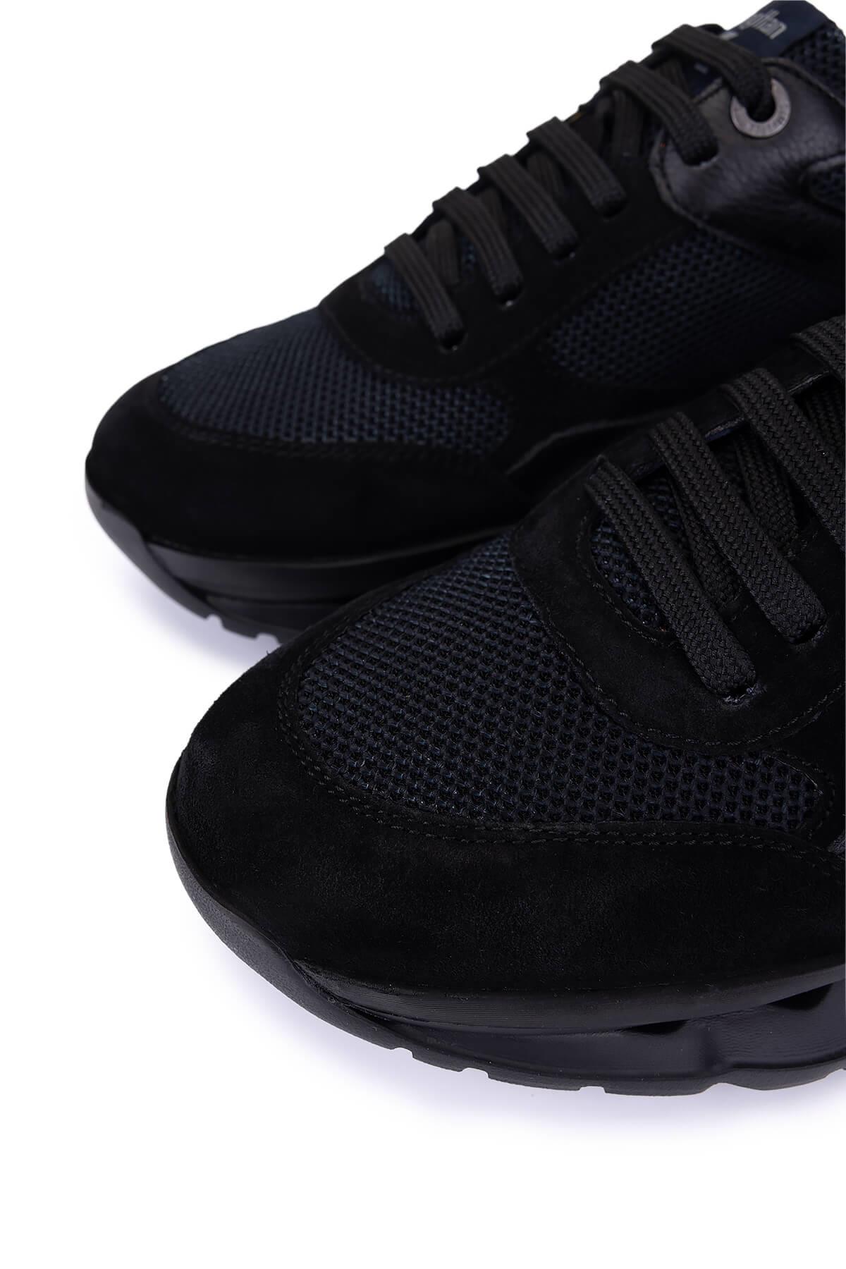 Callaghan Erkek Deri & Tekstil Siyah Sneakers & Spor Ayakkabı