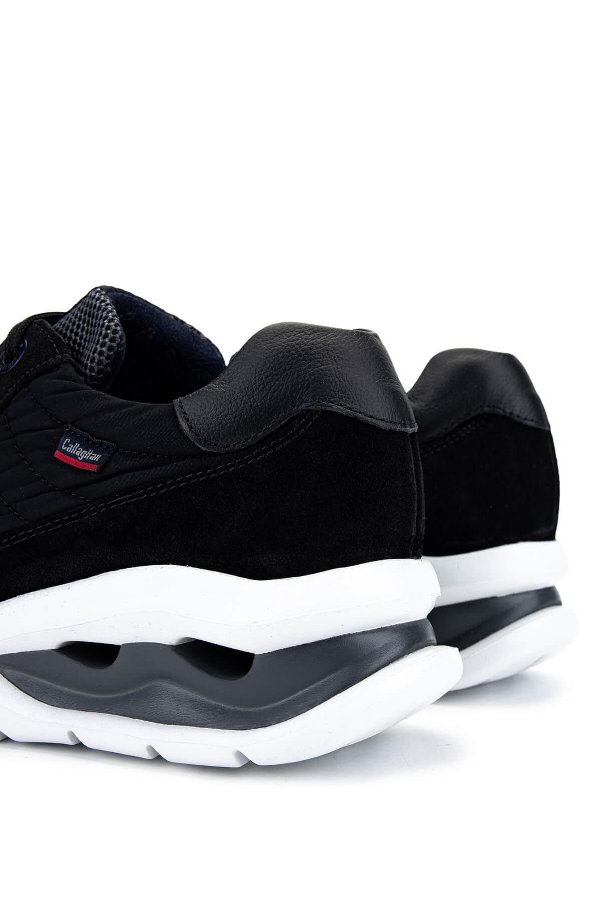 CALLAGHAN Erkek Deri & Tekstil Siyah Sneakers & Spor Ayakkabı
