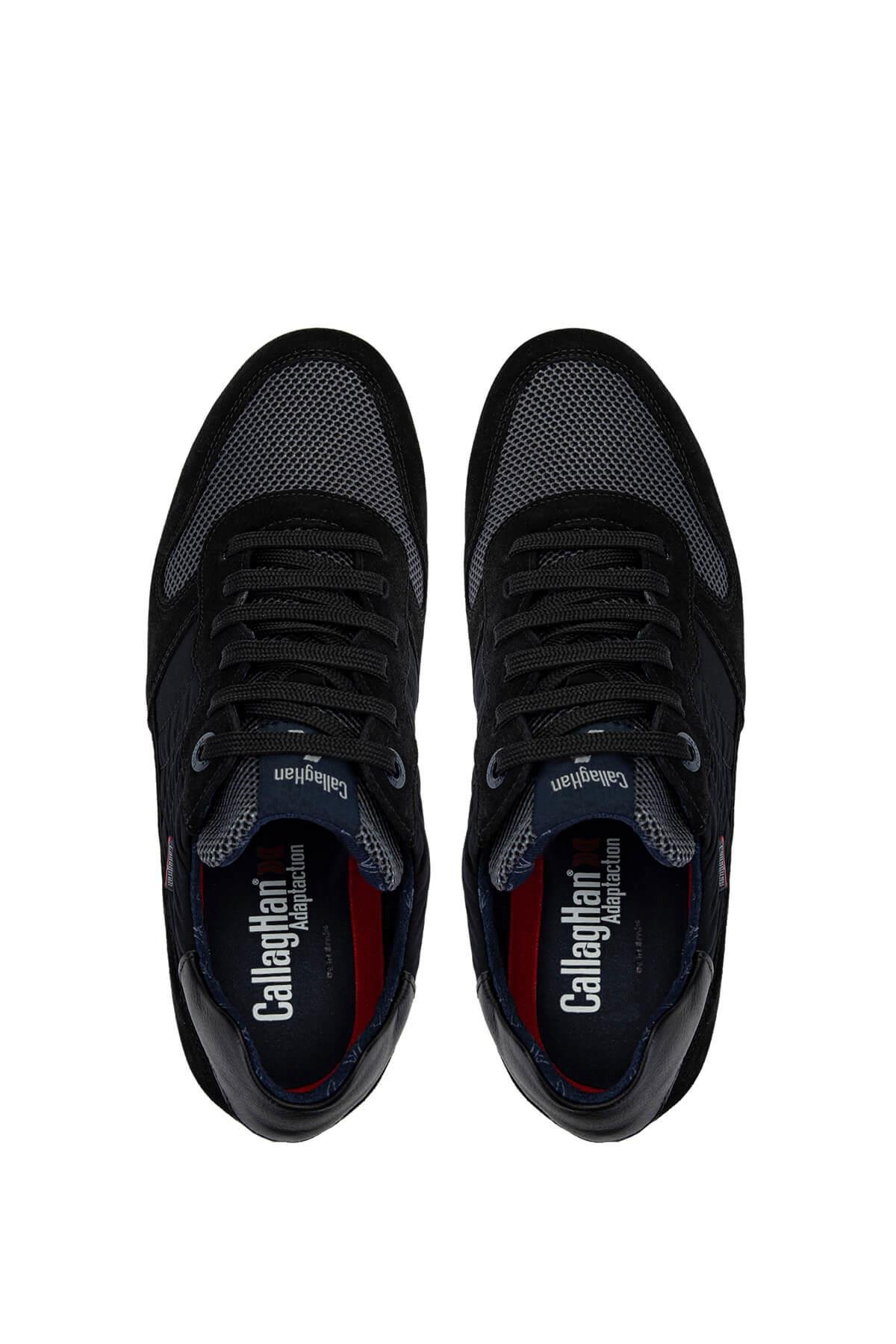 CALLAGHAN Erkek Deri & Tekstil Siyah Sneakers & Spor Ayakkabı
