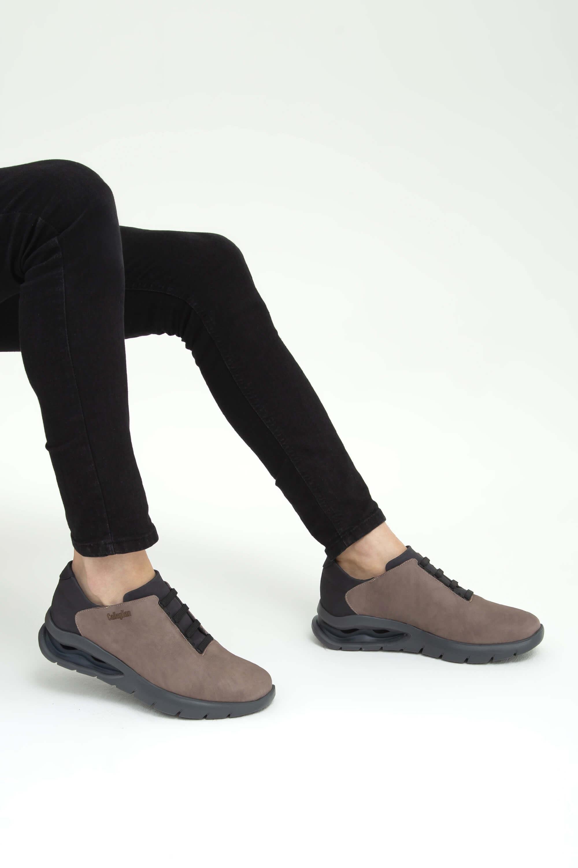 CALLAGHAN Erkek Hakiki Deri Bej Sneakers & Spor Ayakkabı