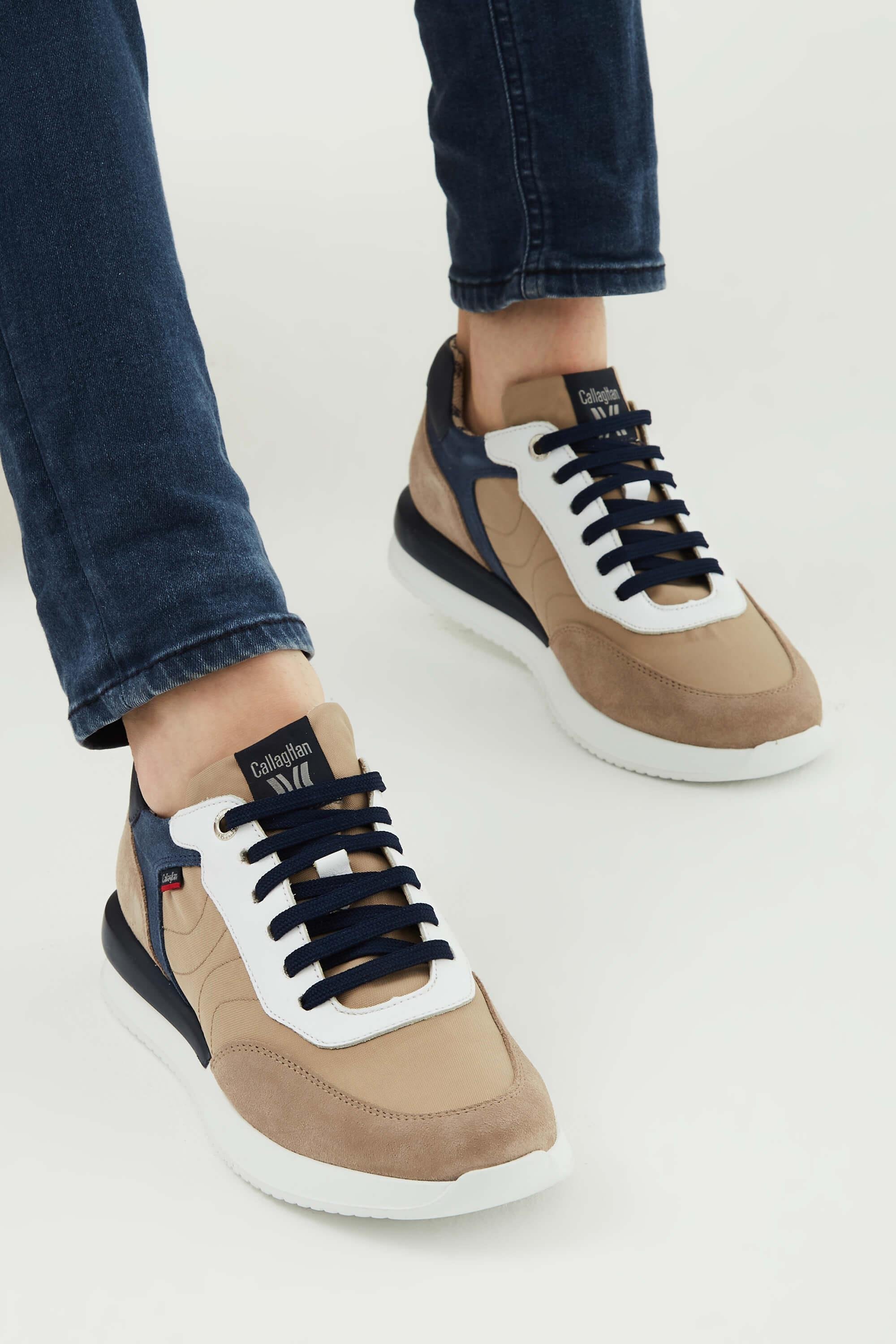 CALLAGHAN Erkek Hakiki Deri Bej Sneakers & Spor Ayakkabı