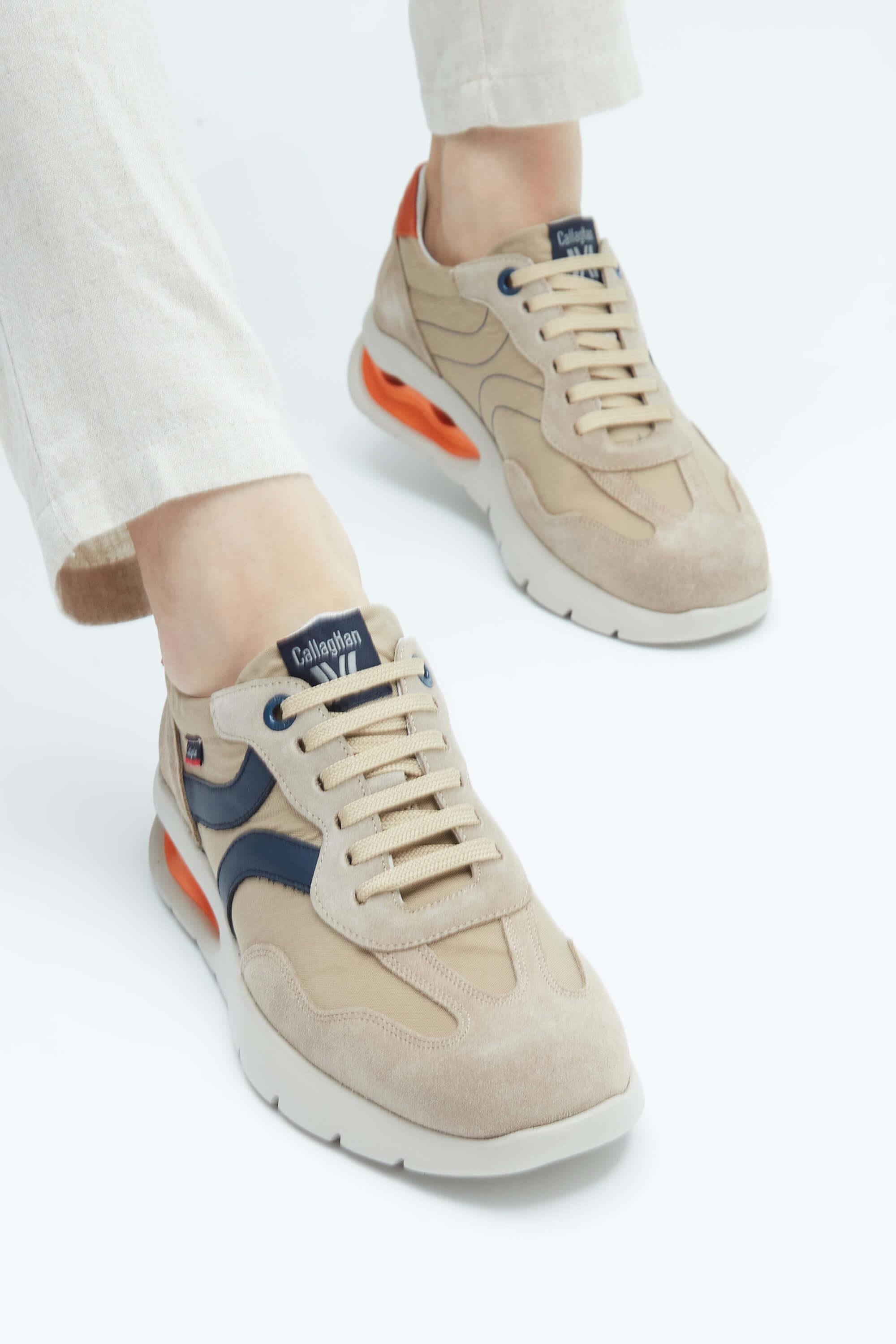 CALLAGHAN Erkek Hakiki Deri Bej Sneakers & Spor Ayakkabı