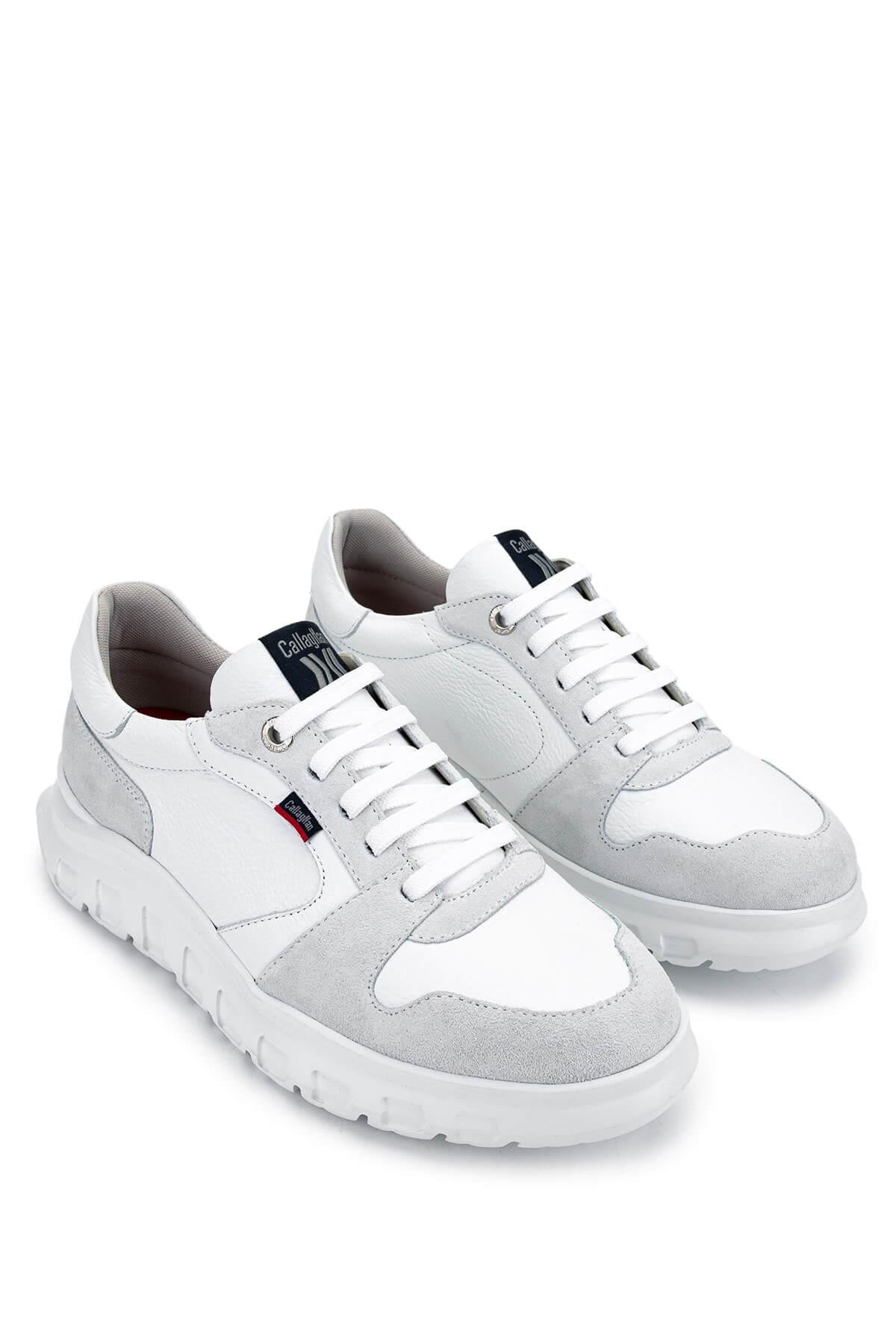 CALLAGHAN Erkek Hakiki Deri Beyaz Sneakers & Spor Ayakkabı
