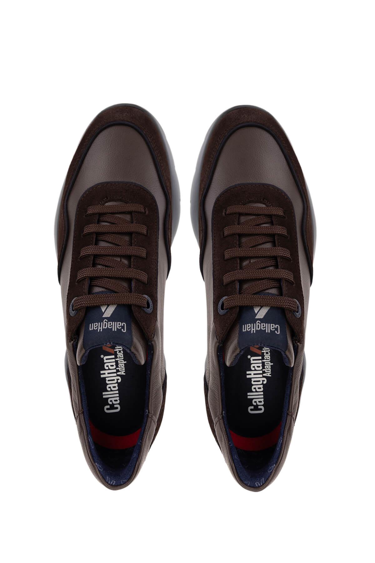 Callaghan Erkek Hakiki Deri Kahverengi Sneakers & Spor Ayakkabı