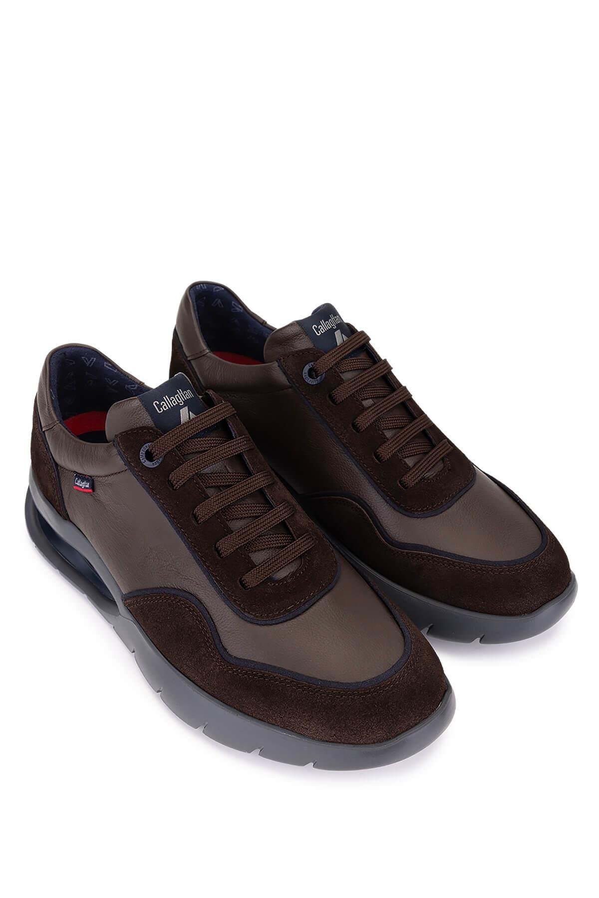 Callaghan Erkek Hakiki Deri Kahverengi Sneakers & Spor Ayakkabı