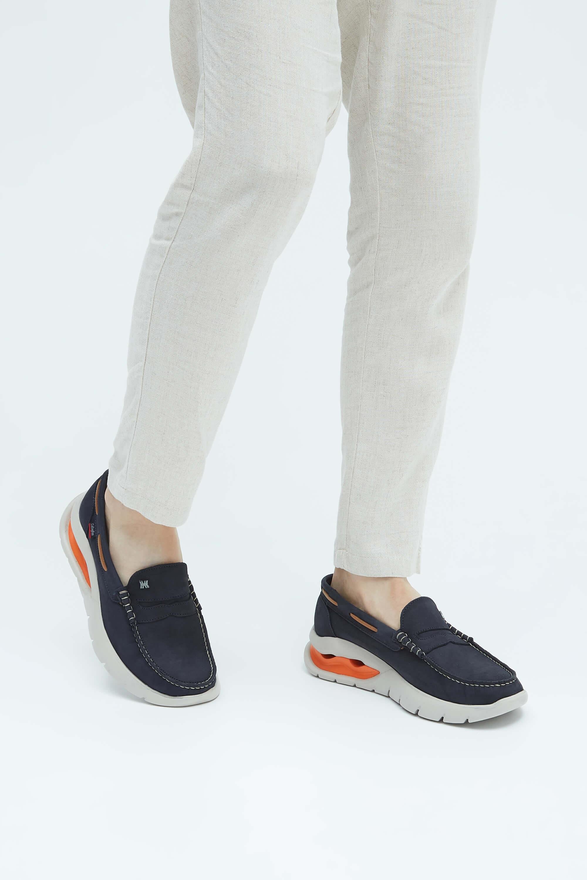 CALLAGHAN Erkek Hakiki Deri Lacivert Nubuk Casual Ayakkabı