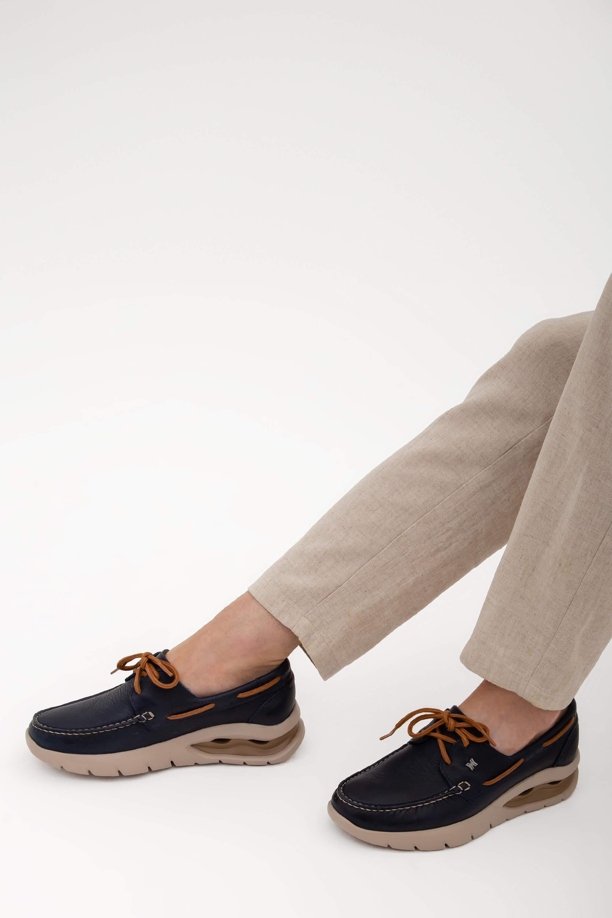 CALLAGHAN Erkek Hakiki Deri Mavi Casual Ayakkabı