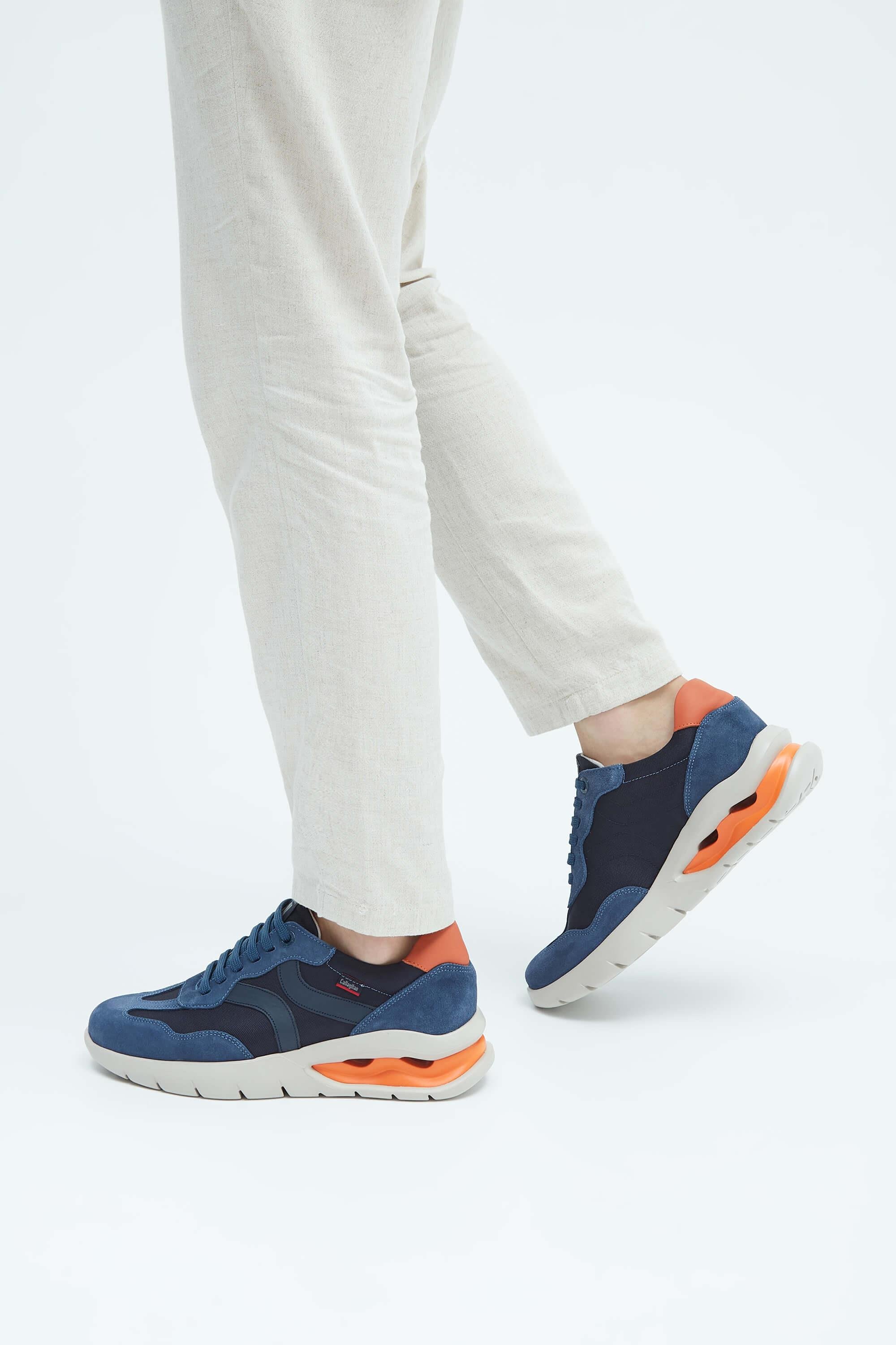 CALLAGHAN Erkek Hakiki Deri Mavi Sneakers & Spor Ayakkabı