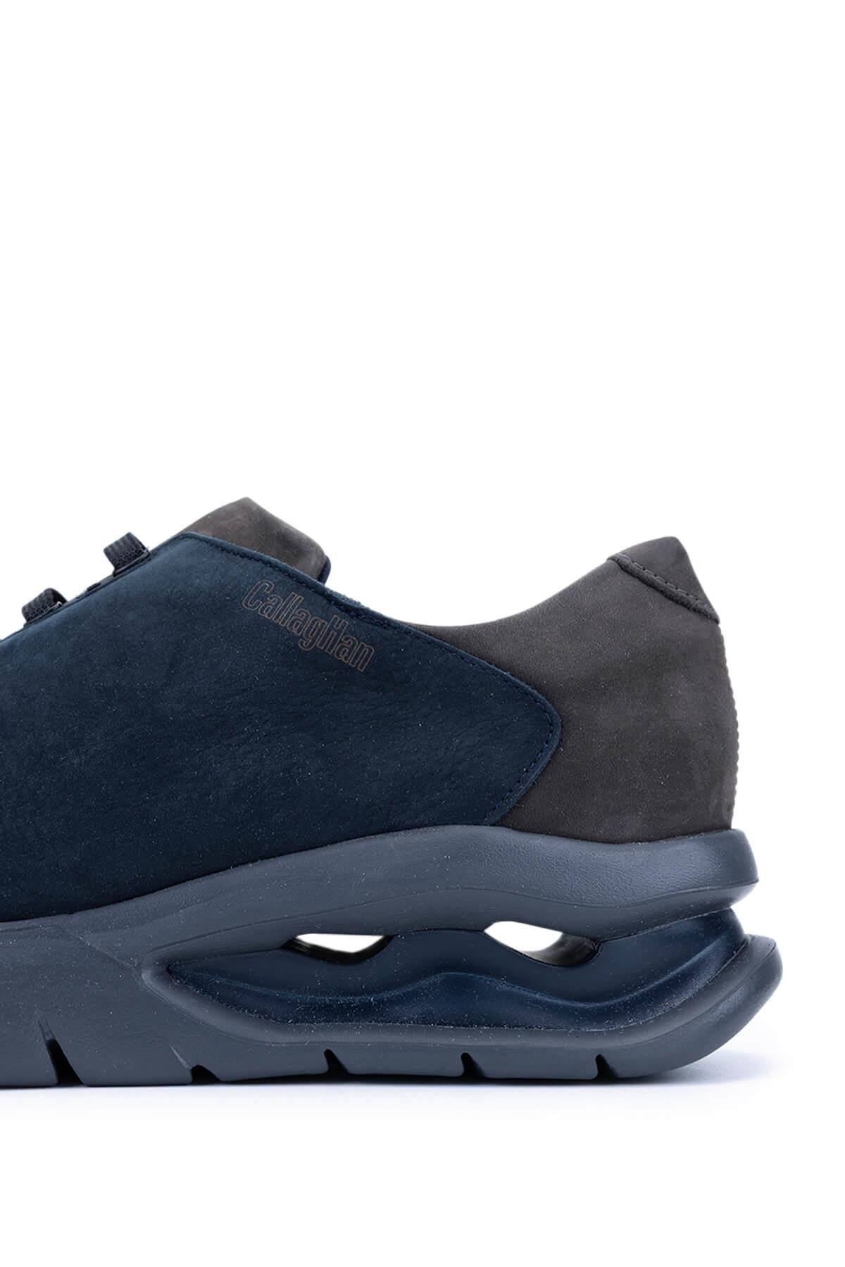 Callaghan Erkek Hakiki Deri Mavi Sneakers & Spor Ayakkabı