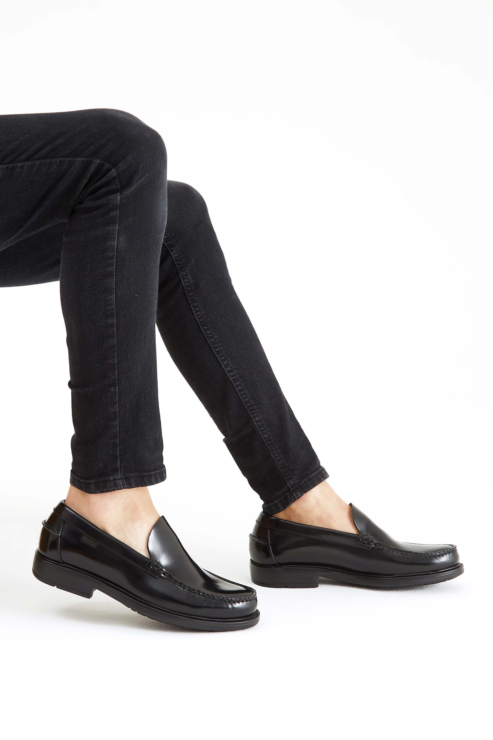 CALLAGHAN Erkek Hakiki Deri Siyah Açma Casual Ayakkabı