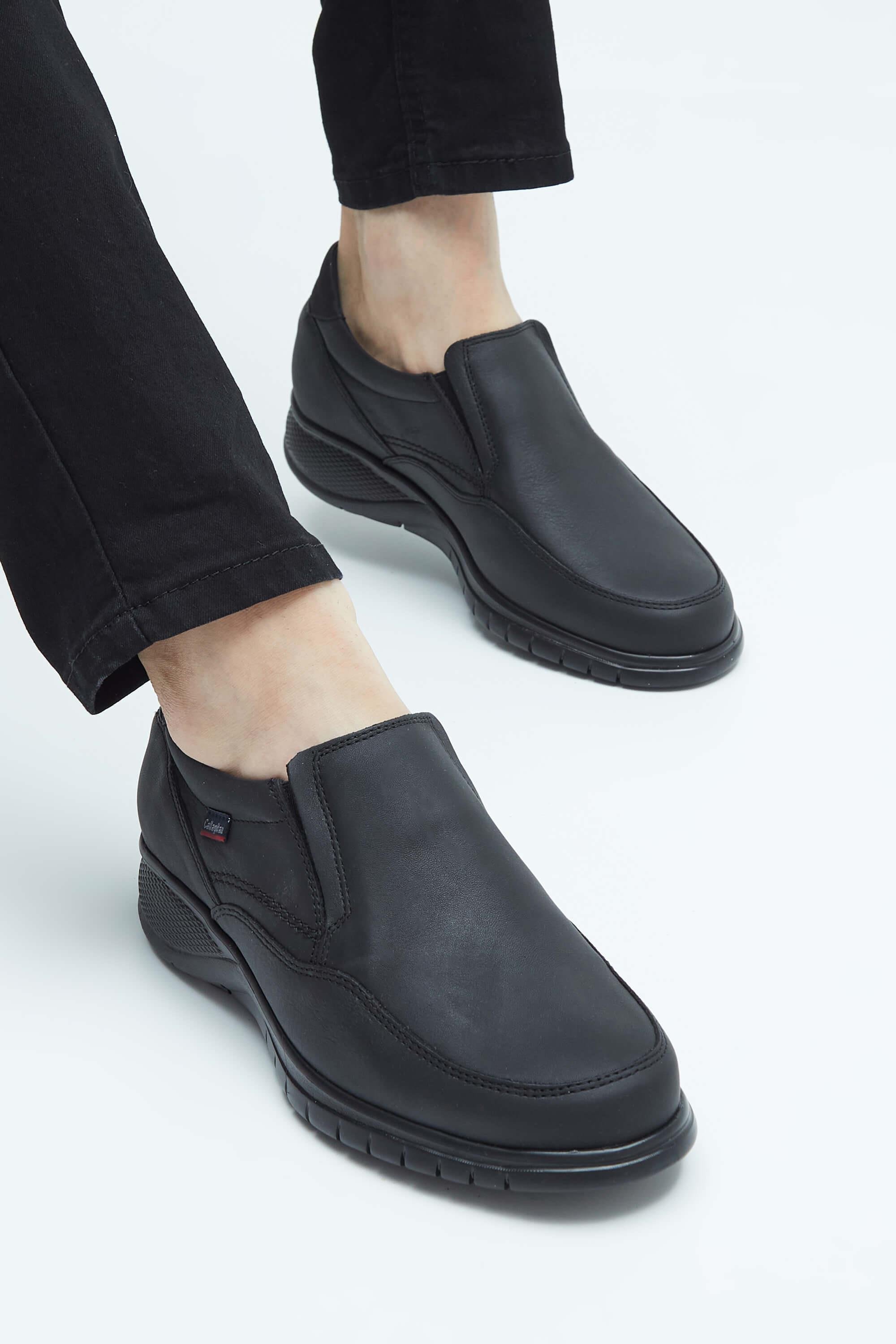 CALLAGHAN Erkek Hakiki Deri Siyah Casual Ayakkabı