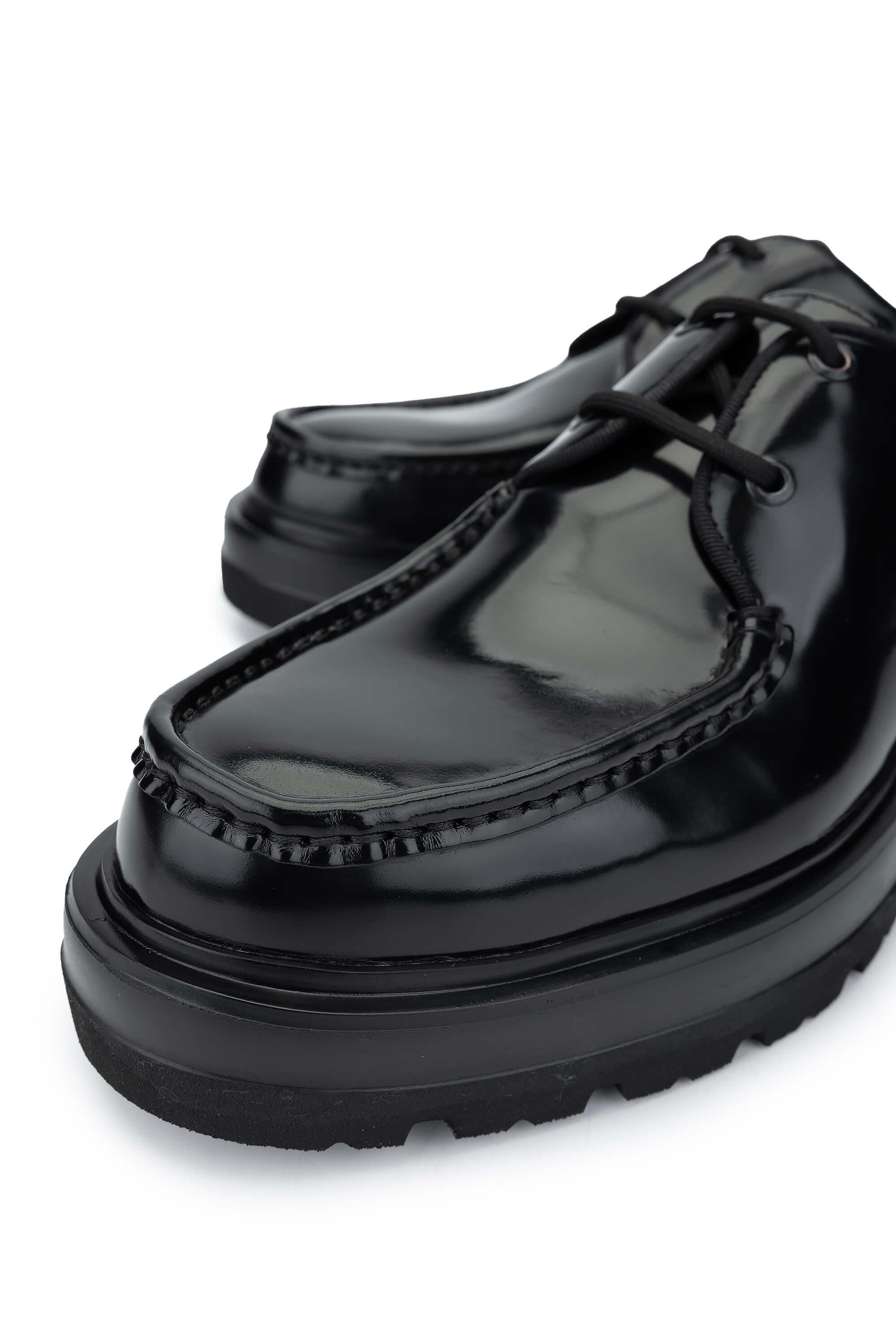 CALLAGHAN Erkek Hakiki Deri Siyah Casual Ayakkabı