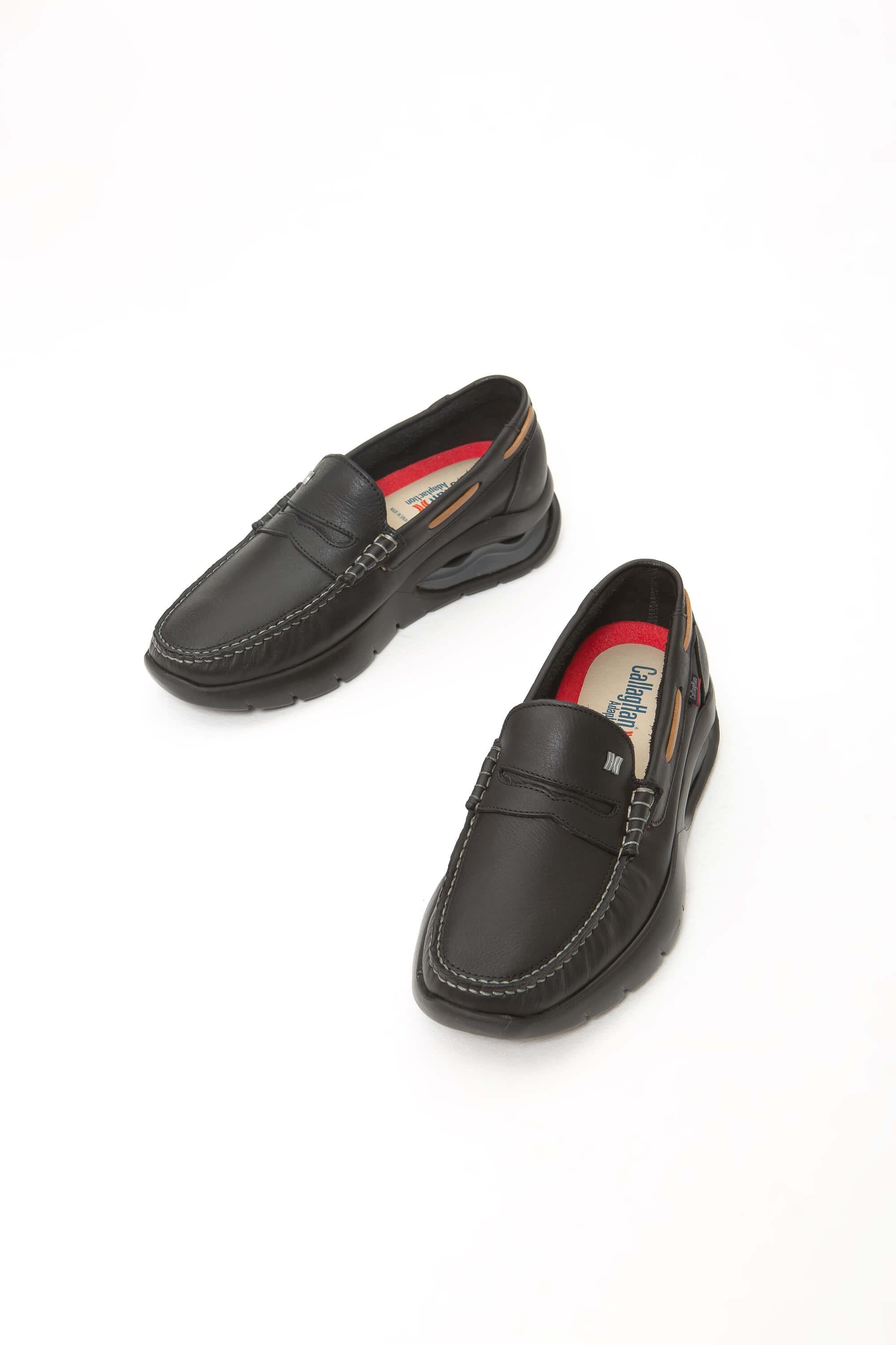 CALLAGHAN Erkek Hakiki Deri Siyah Casual Ayakkabı