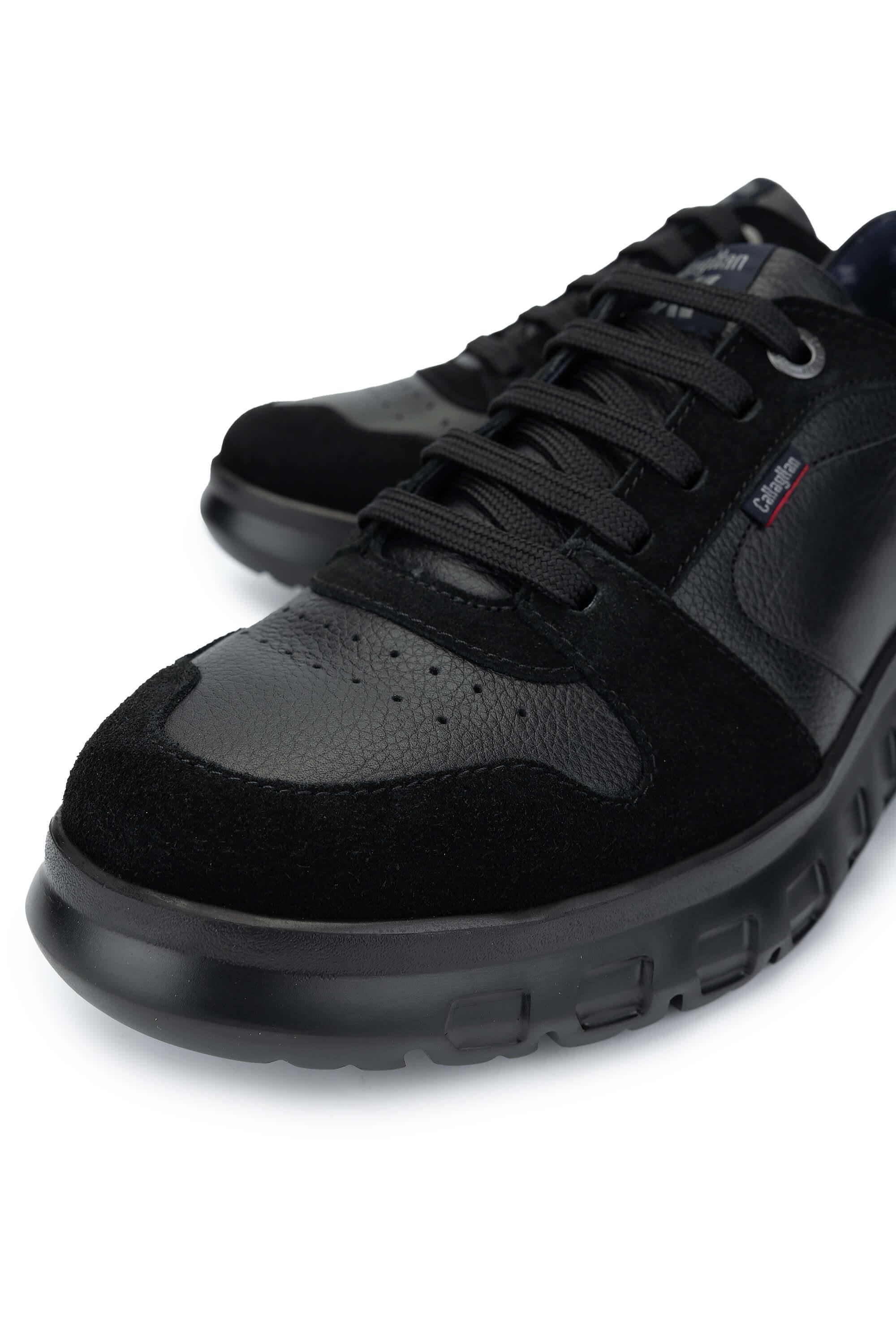 CALLAGHAN Erkek Hakiki Deri Siyah Sneakers & Spor Ayakkabı