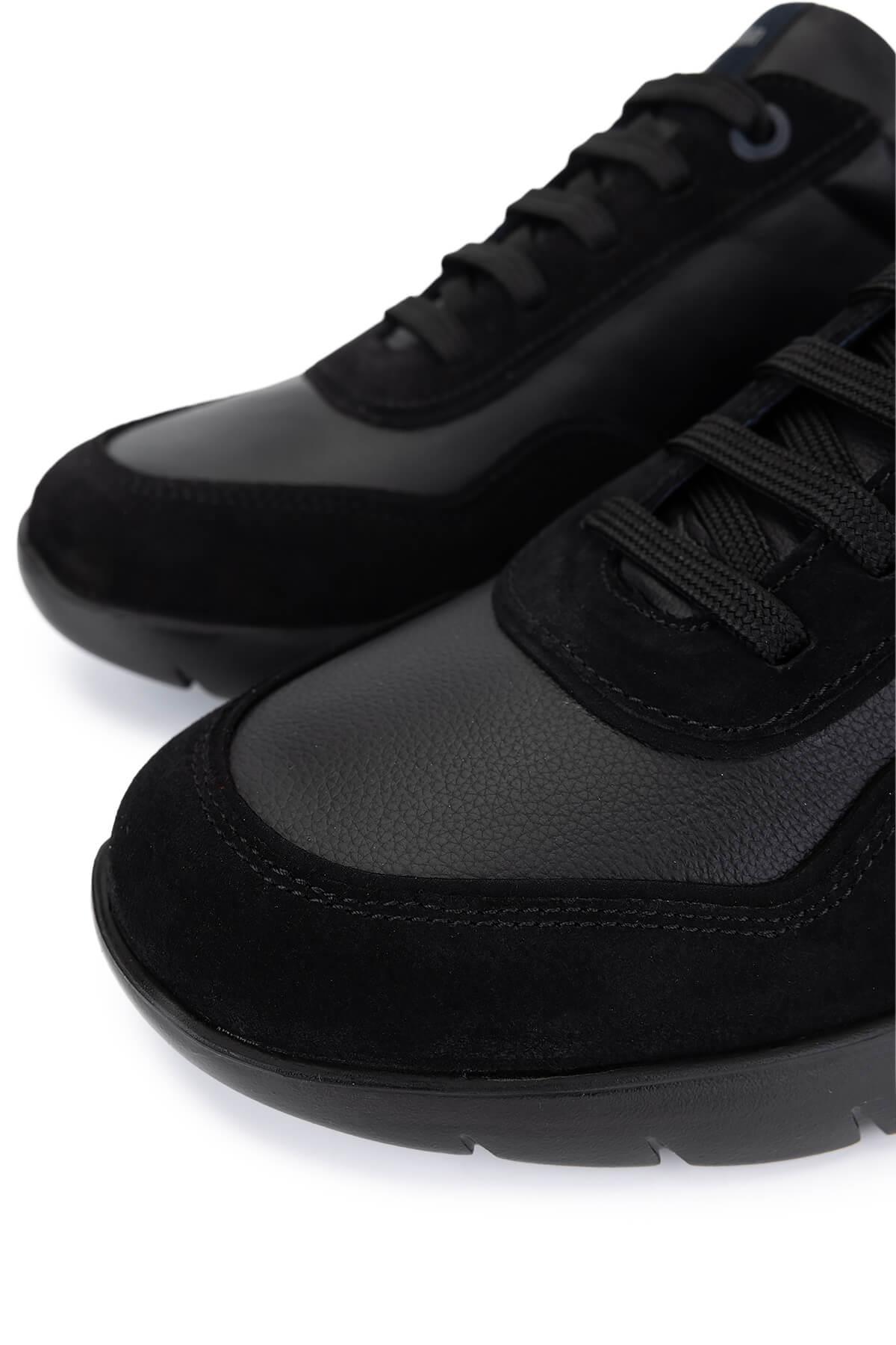 Callaghan Erkek Hakiki Deri Siyah Sneakers & Spor Ayakkabı