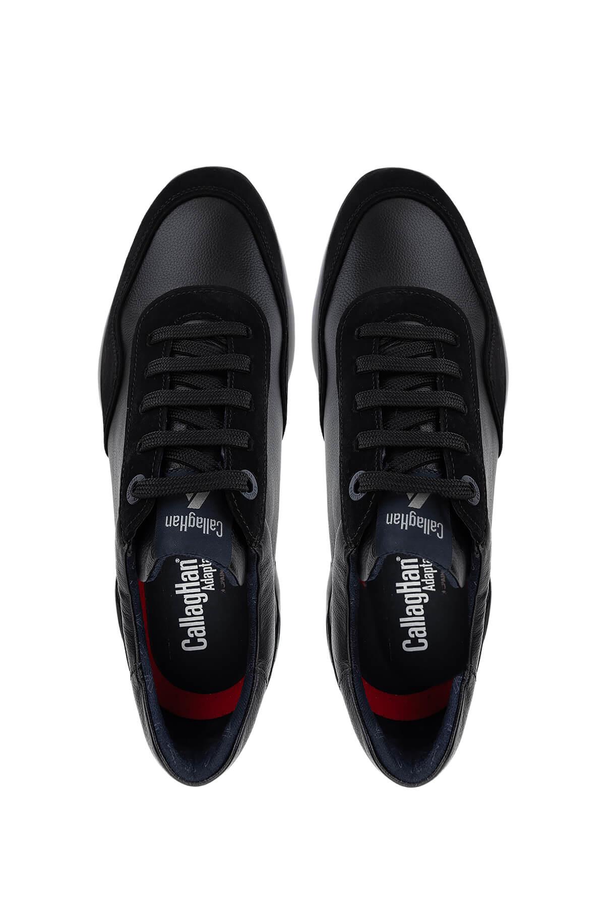 Callaghan Erkek Hakiki Deri Siyah Sneakers & Spor Ayakkabı
