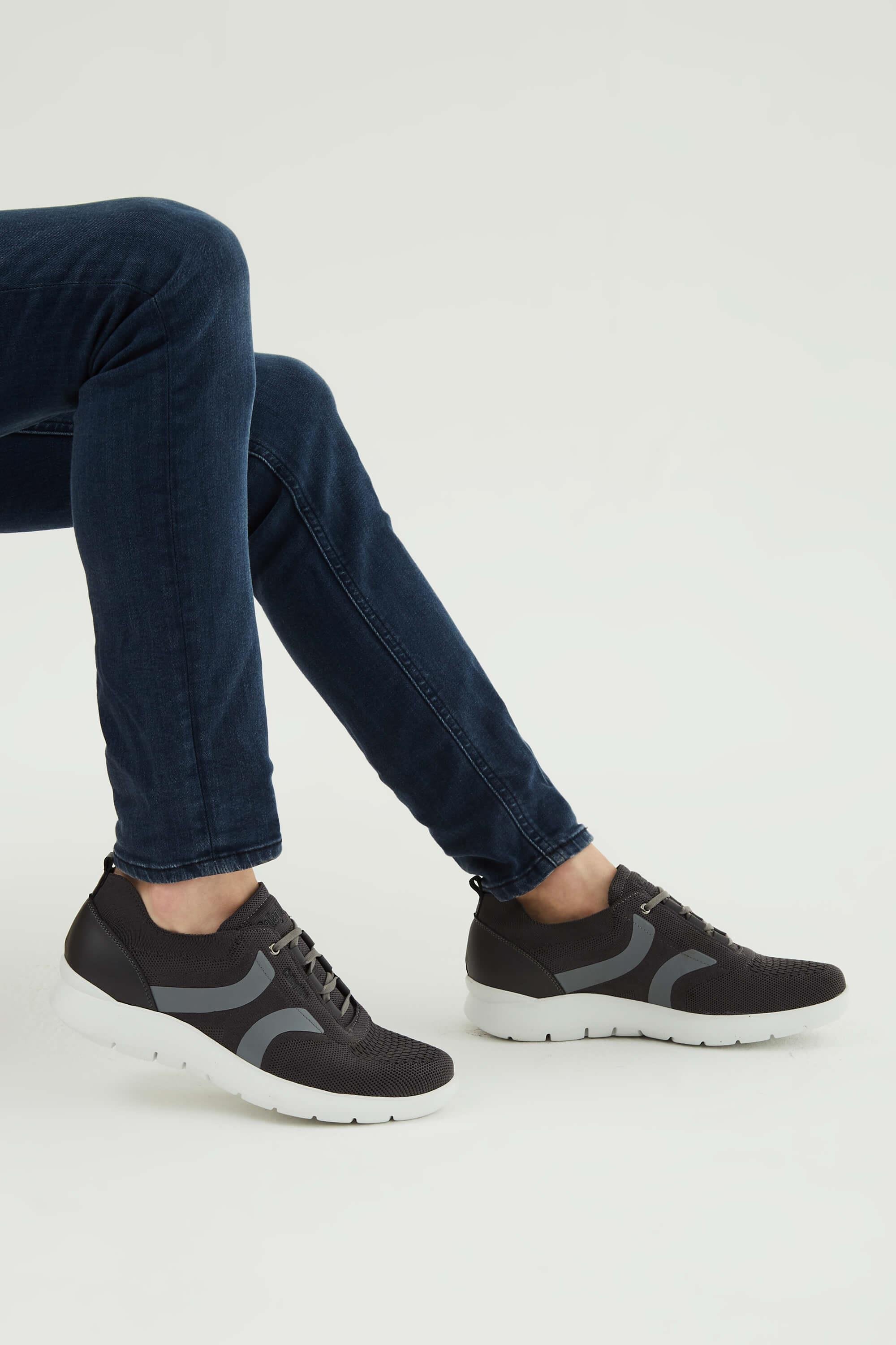 CALLAGHAN Erkek Tekstil Deri Gri Sneakers & Spor Ayakkabı