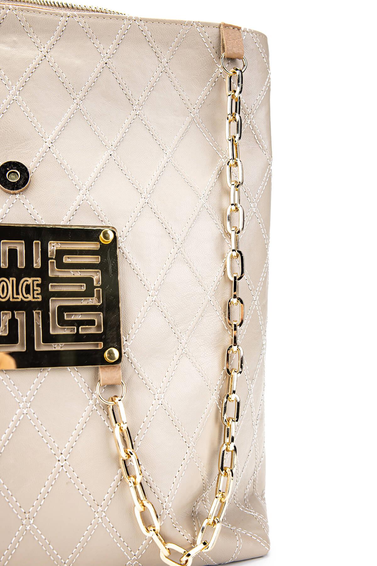 DOLCE Kadın Vegan Bej Kap Sırt Çantası