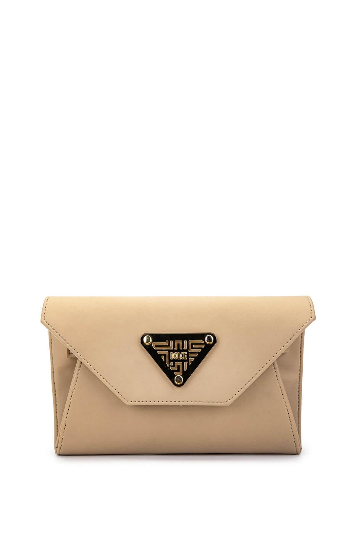 DOLCE Kadın Vegan Bej Postacı Çanta
