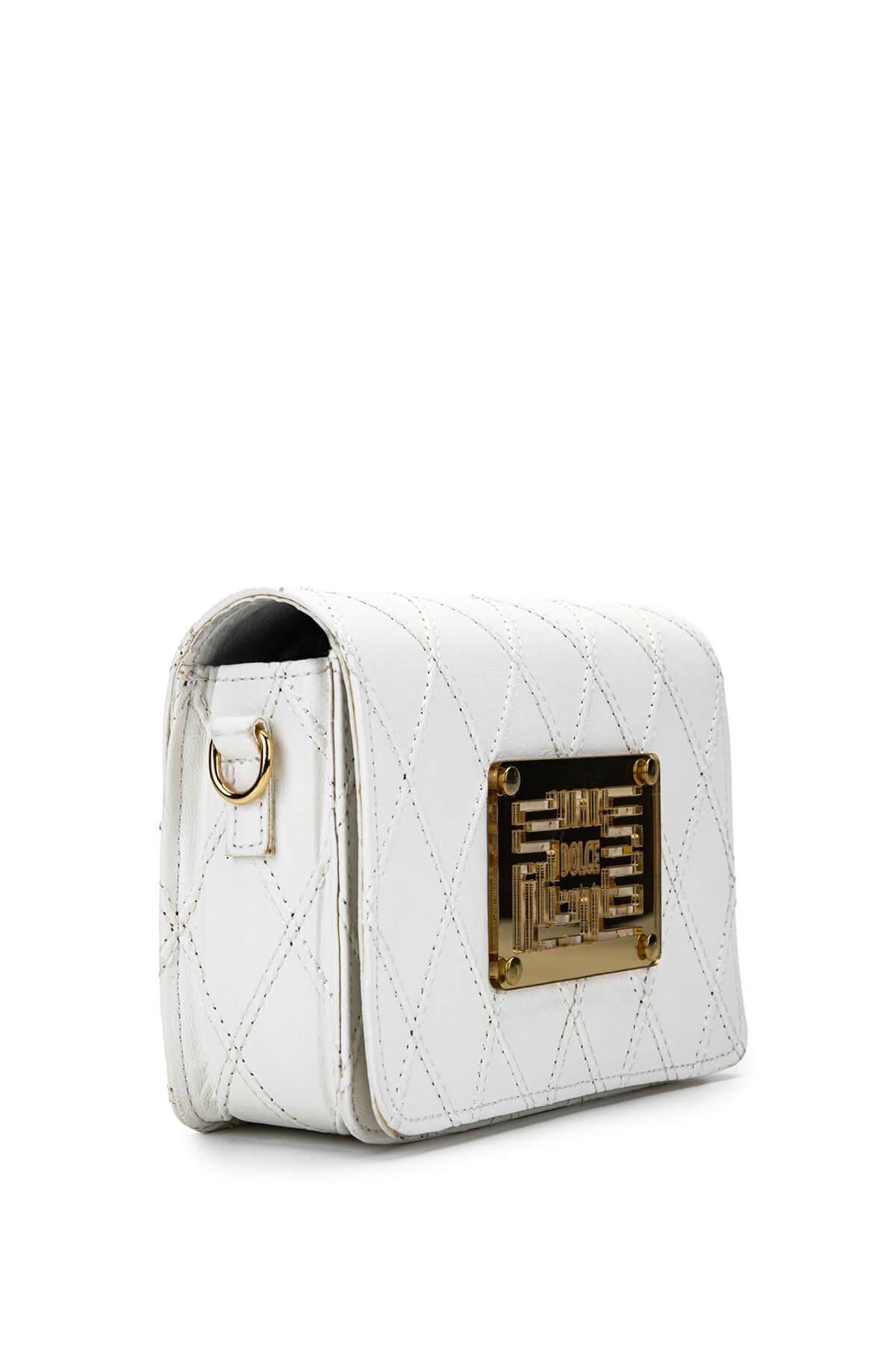 DOLCE Kadın Vegan Beyaz Kap Postacı Çanta