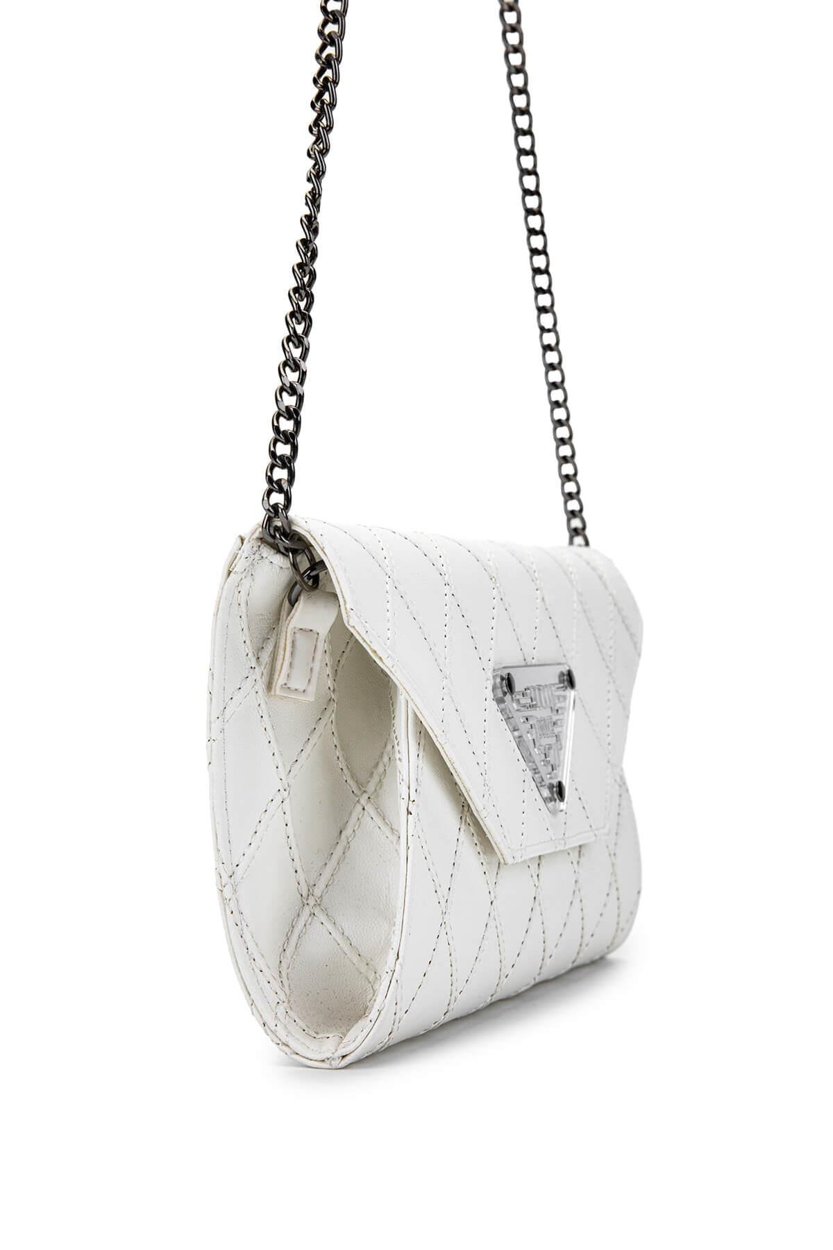 DOLCE Kadın Vegan Beyaz Kap Postacı Çanta