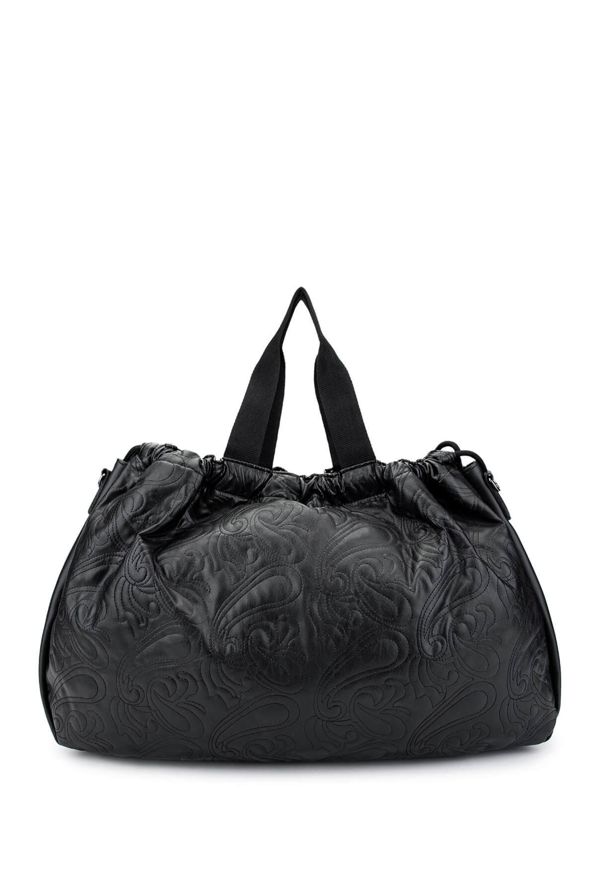 DOLCE Kadın Vegan Siyah Kap Omuz Çanta