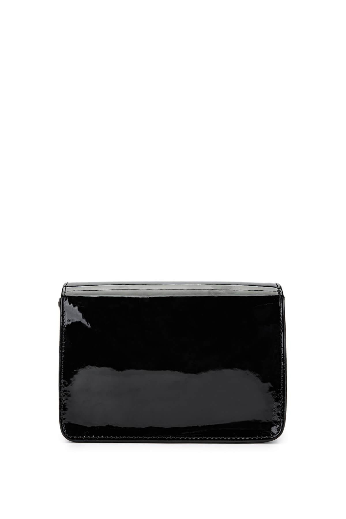 DOLCE Kadın Vegan Siyah Rugan Postacı Çanta