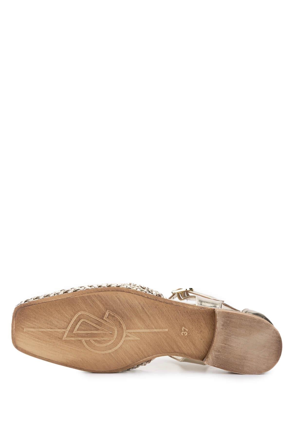 DONNA CAROLINA Kadın Hakiki Deri Dore Babet Ayakkabı