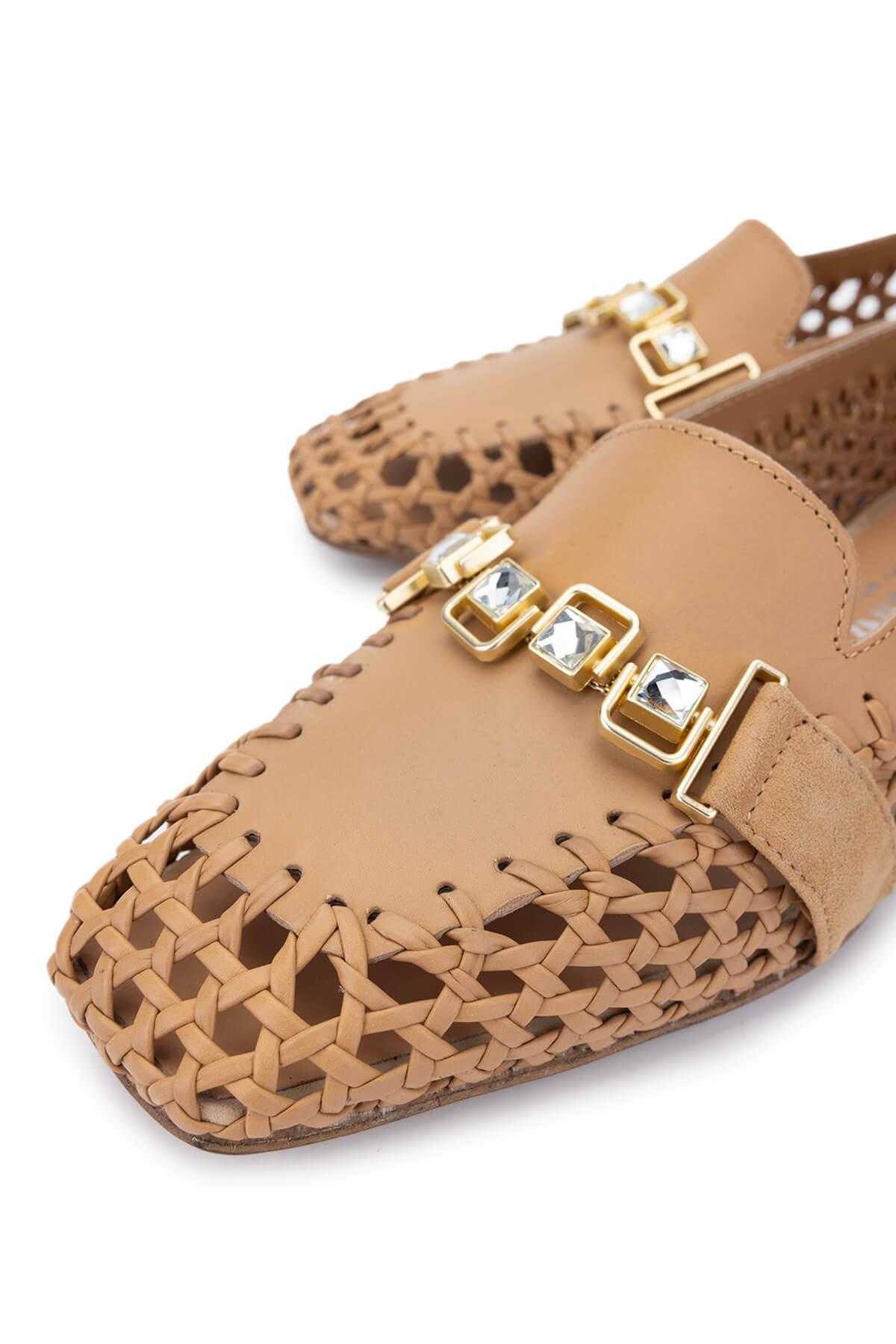 DONNA CAROLINA Kadın Hakiki Deri Vizon Loafer Ayakkabı