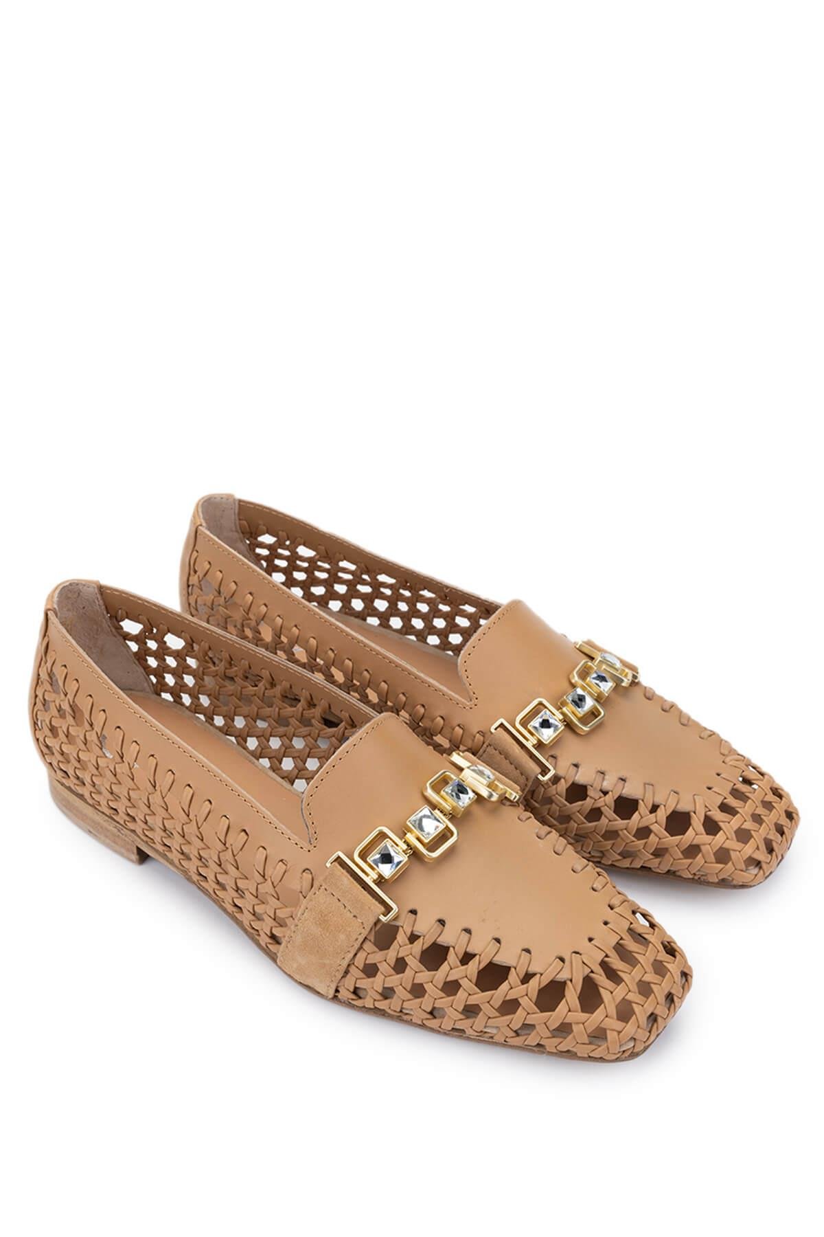 DONNA CAROLINA Kadın Hakiki Deri Vizon Loafer Ayakkabı