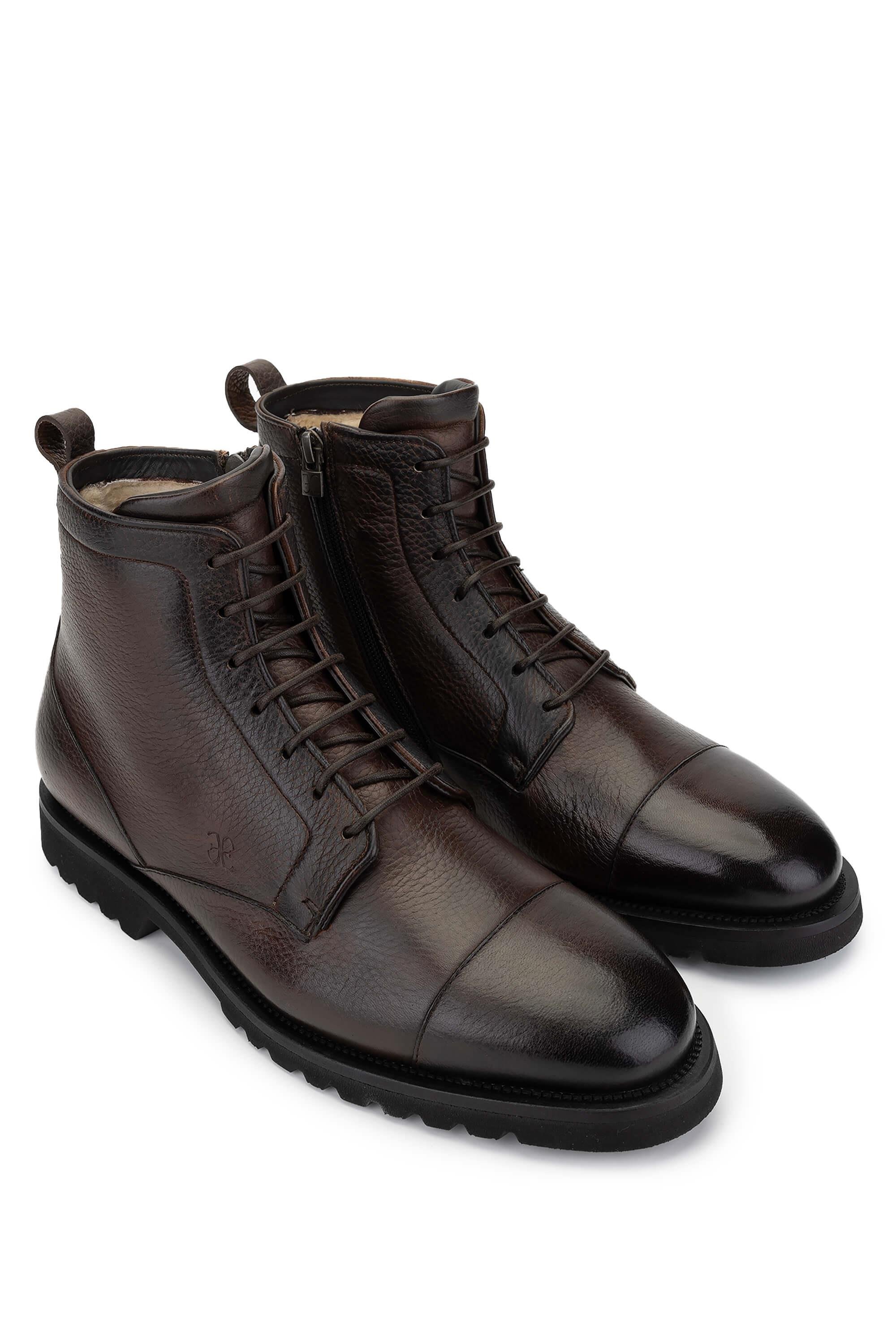 Fabi Erkek Hakiki Deri Kahverengi Casual Bot