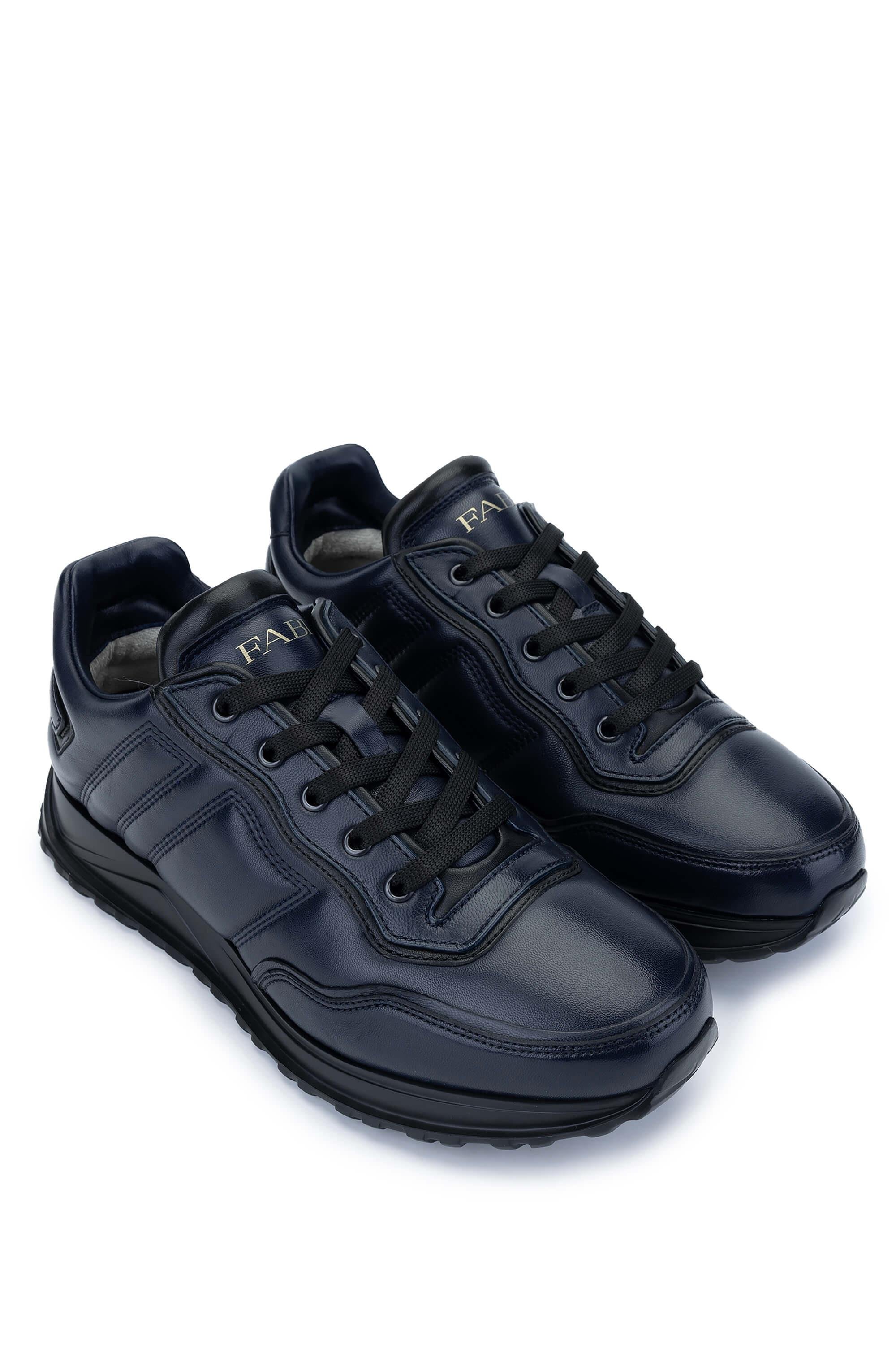 Fabi Erkek Hakiki Deri Lacivert Sneakers & Spor Ayakkabı