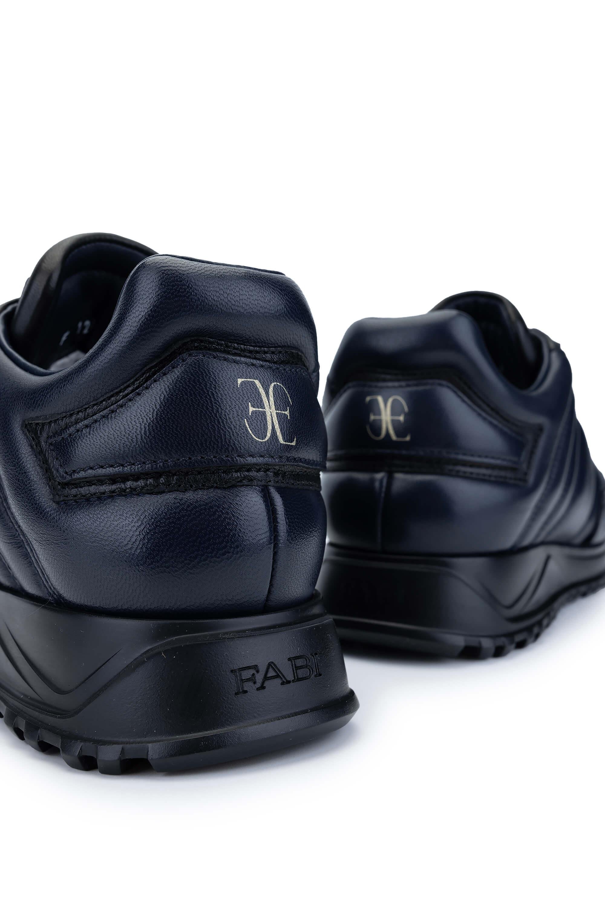 Fabi Erkek Hakiki Deri Lacivert Sneakers & Spor Ayakkabı