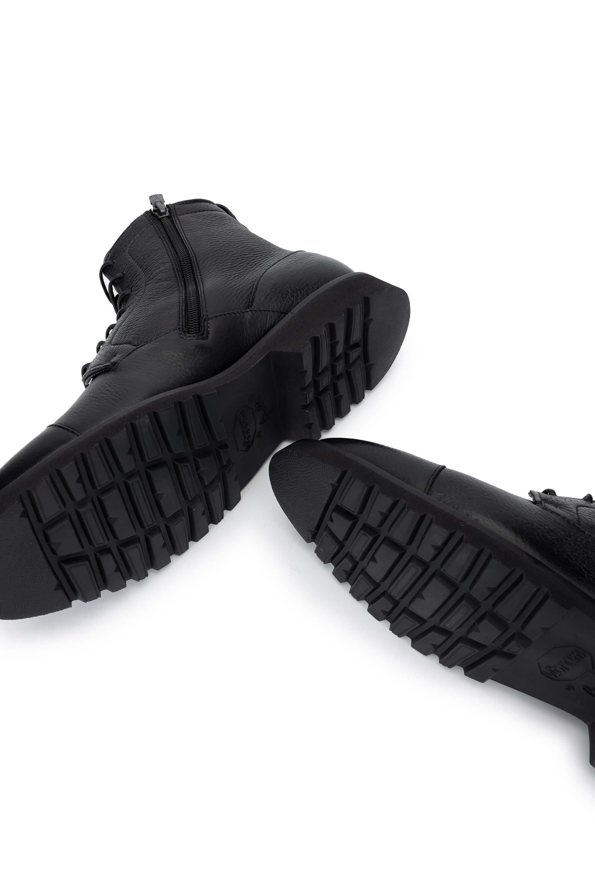 Fabi Erkek Hakiki Deri Siyah Casual Bot