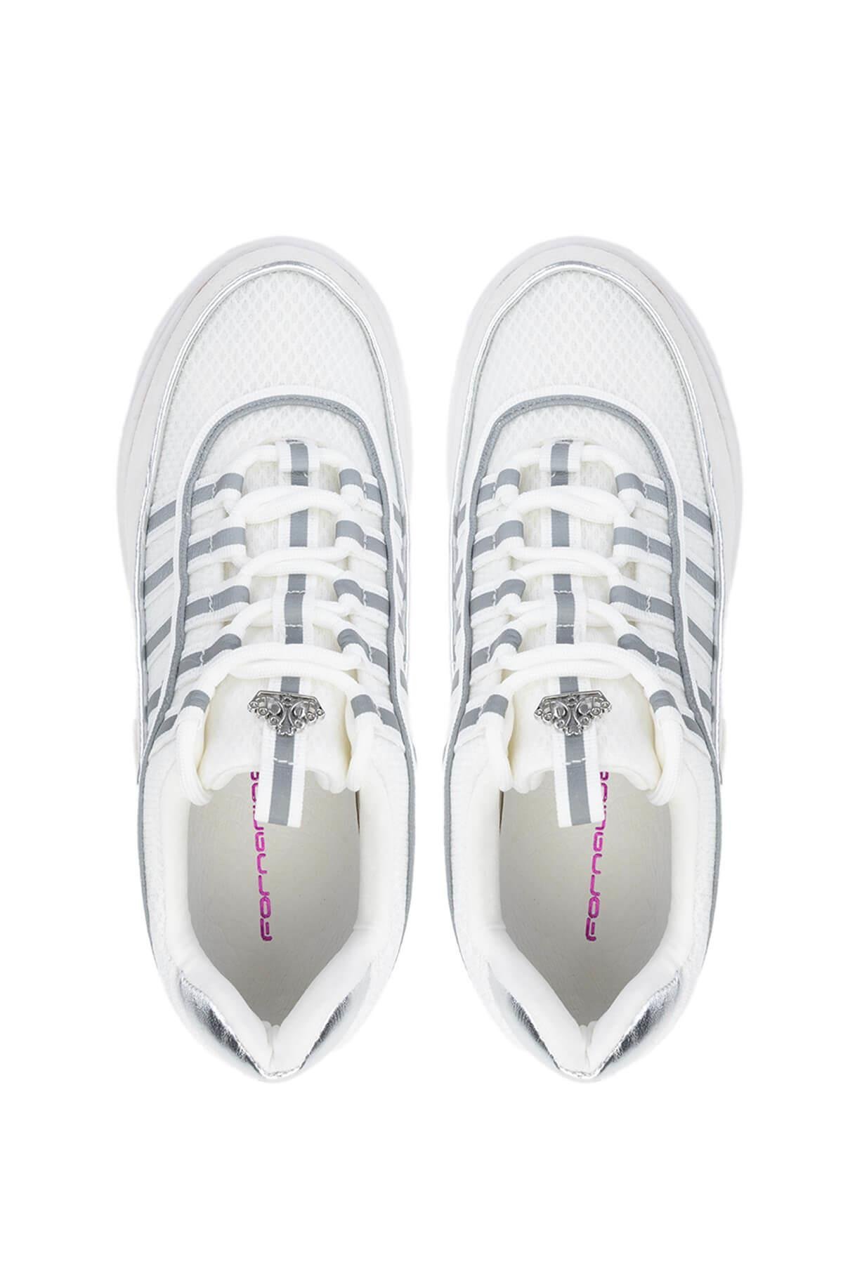 Fornarina Kadın Deri & Tekstil Beyaz Sneakers & Spor Ayakkabı