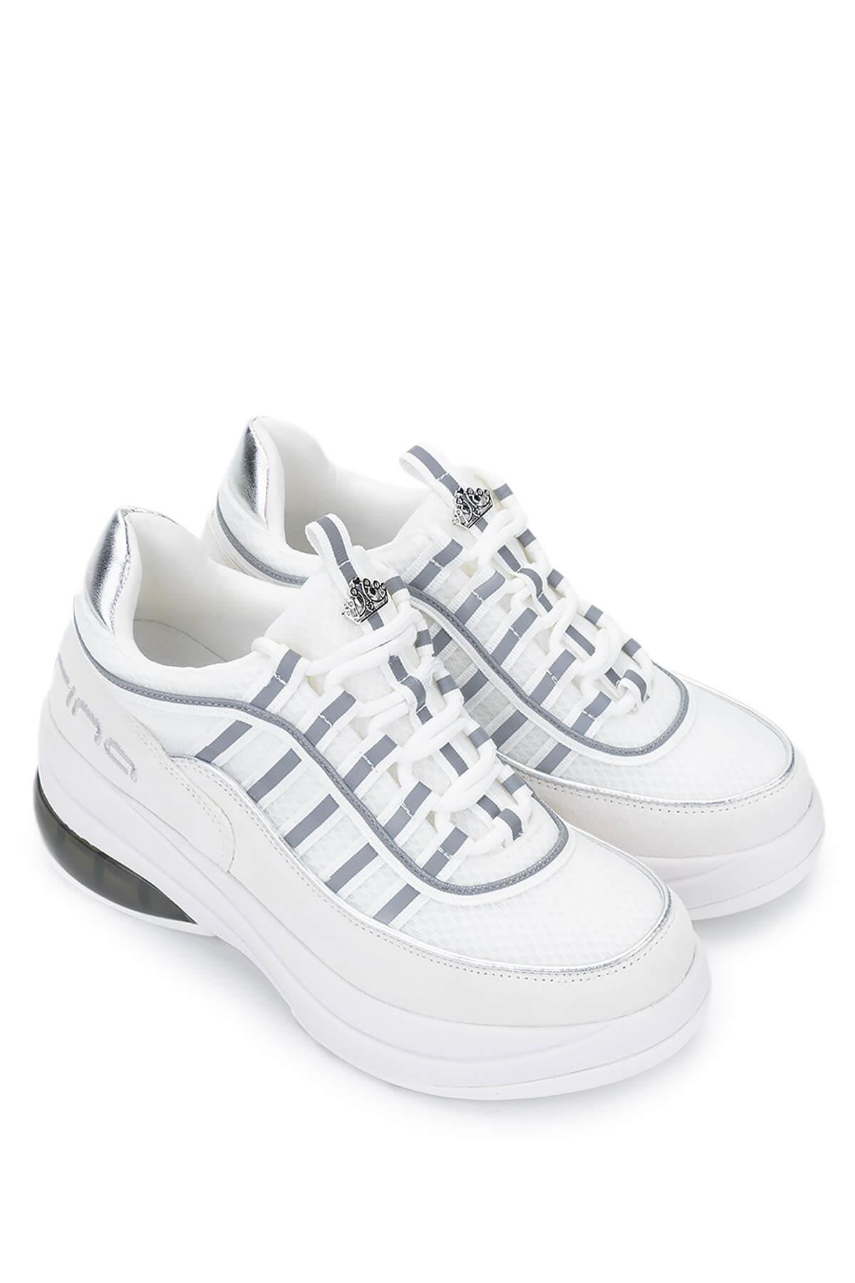 Fornarina Kadın Deri & Tekstil Beyaz Sneakers & Spor Ayakkabı