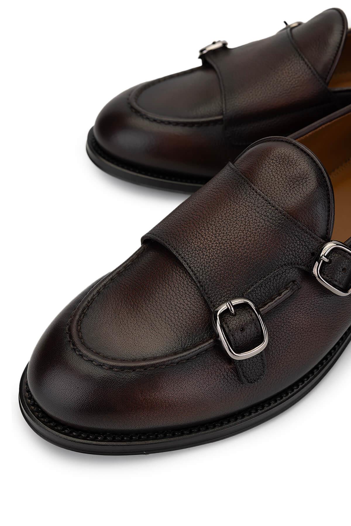 Franceschetti Erkek Hakiki Deri Kahverengi Loafer Ayakkabı