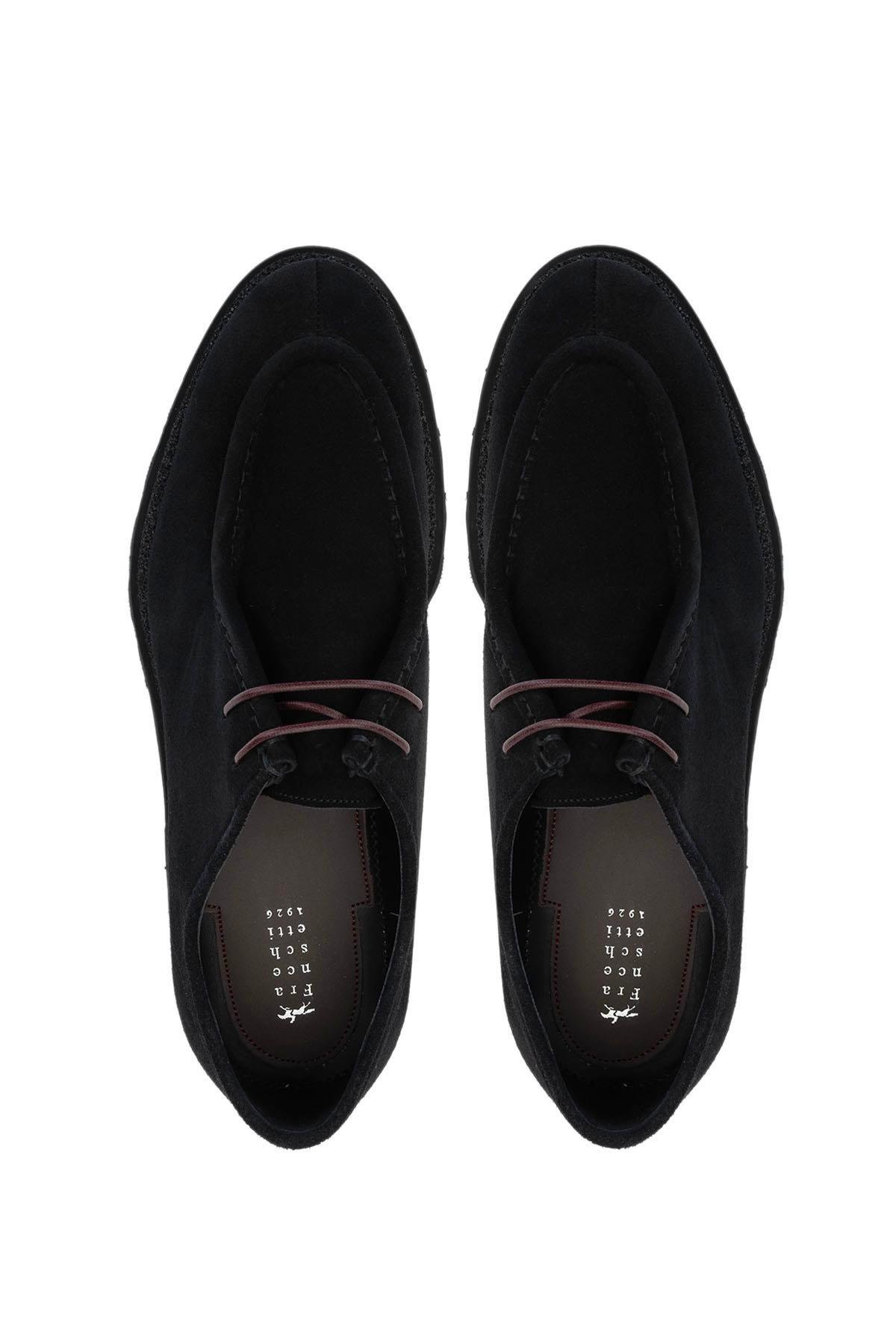 Franceschetti Erkek Hakiki Deri Siyah Casual Ayakkabı