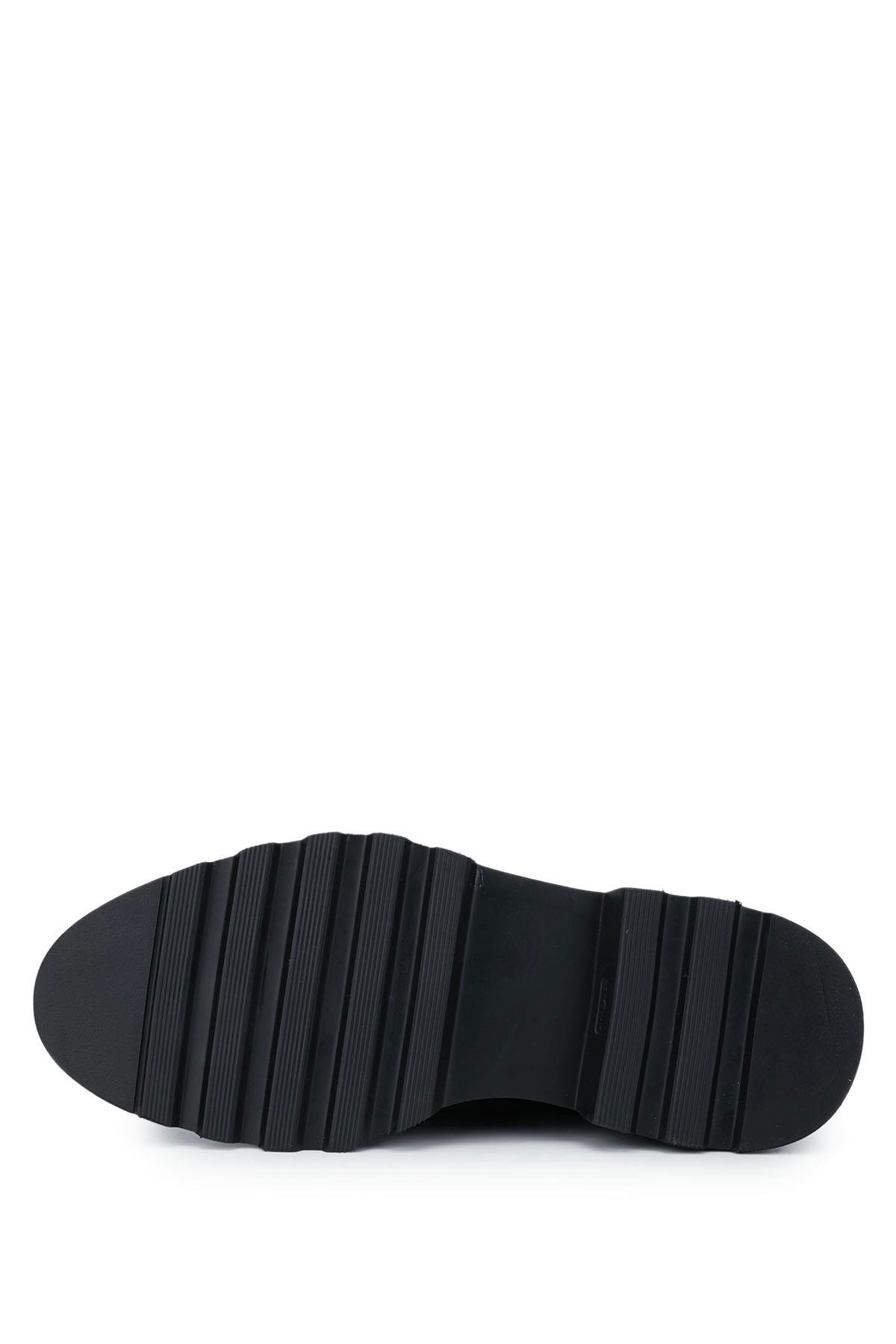 Franceschetti Erkek Hakiki Deri Siyah Casual Ayakkabı