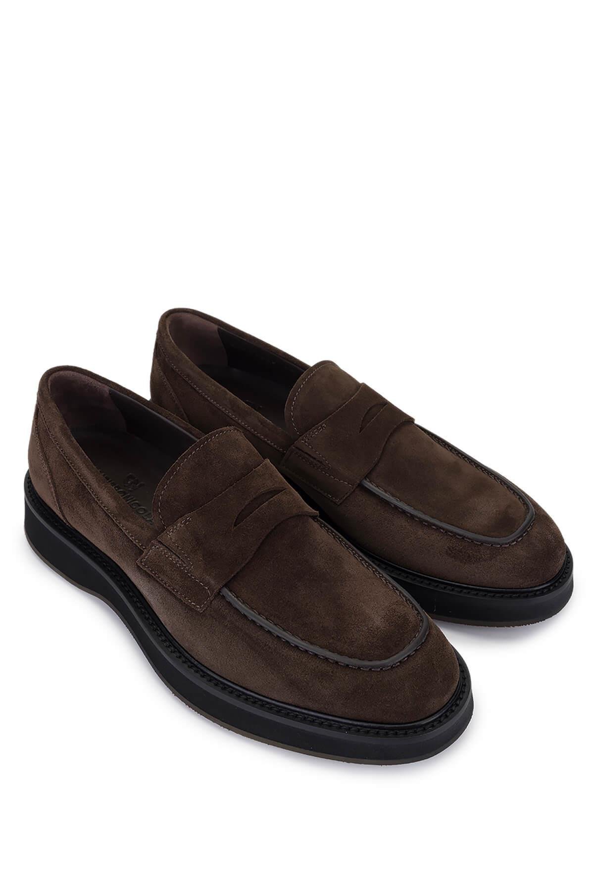 Giampiero Nicola Erkek Hakiki Deri Kahverengi Casual Ayakkabı