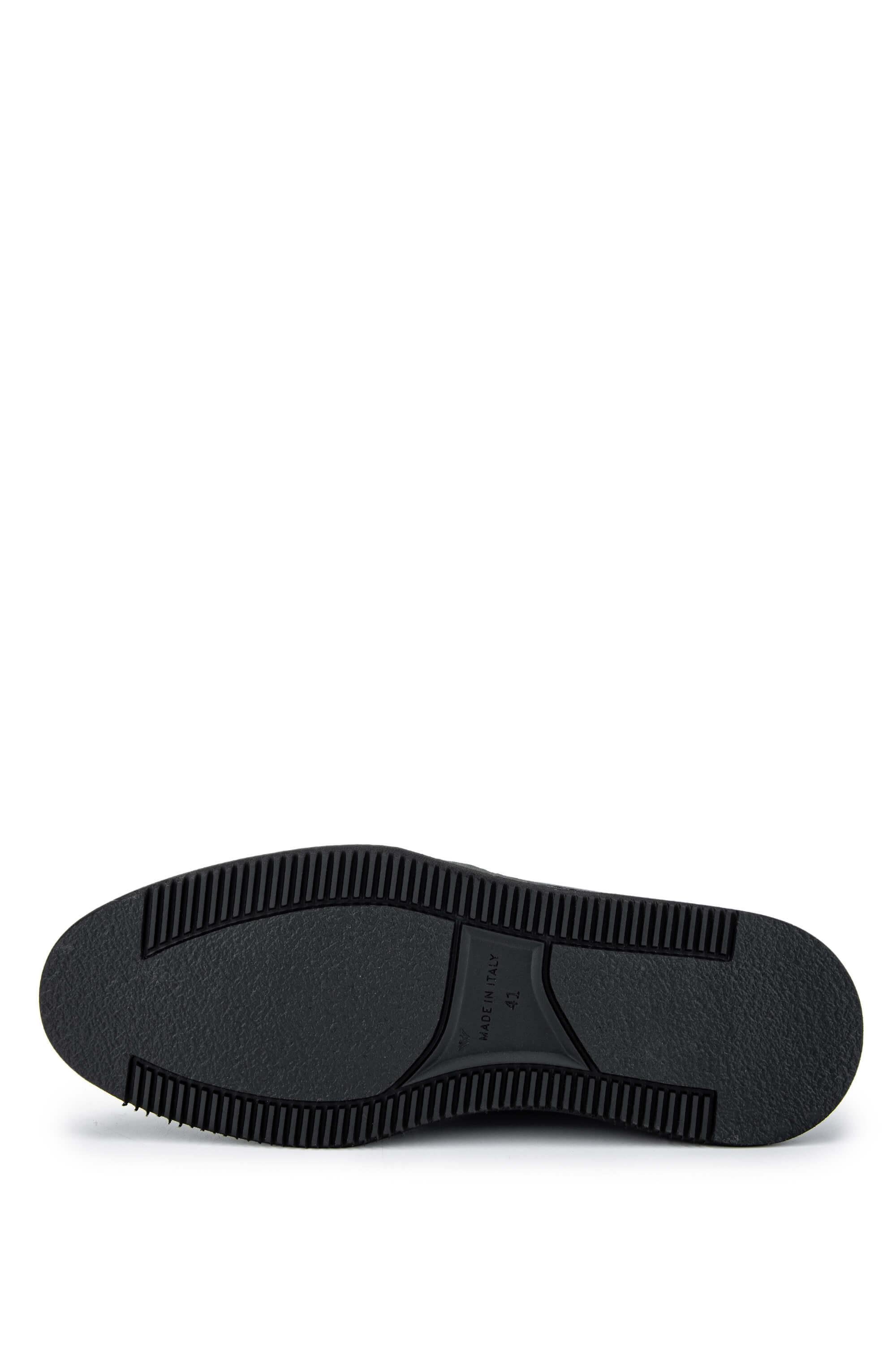 Giampiero Nicola Erkek Hakiki Deri Siyah Casual Ayakkabı