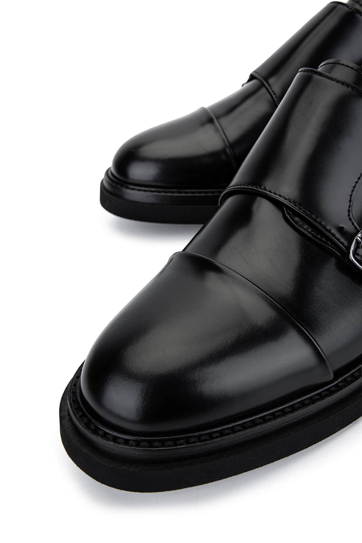 Giampiero Nicola Erkek Hakiki Deri Siyah Casual Ayakkabı