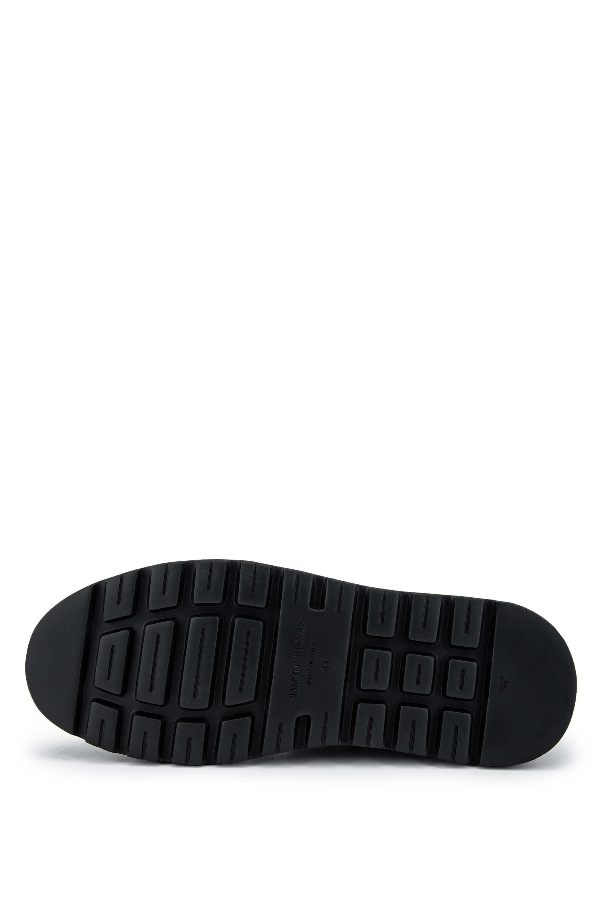 Giampiero Nicola Erkek Hakiki Deri Siyah Casual Ayakkabı