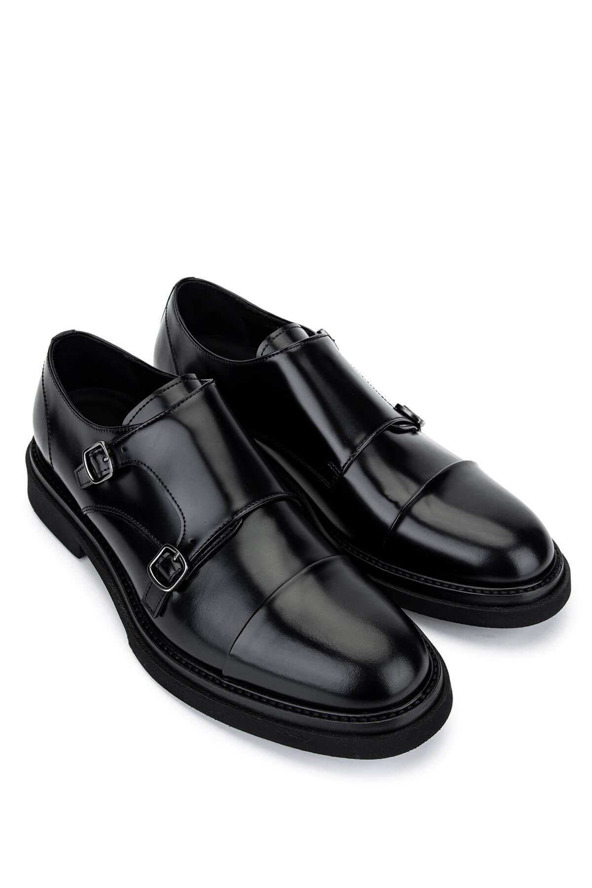 Giampiero Nicola Erkek Hakiki Deri Siyah Casual Ayakkabı