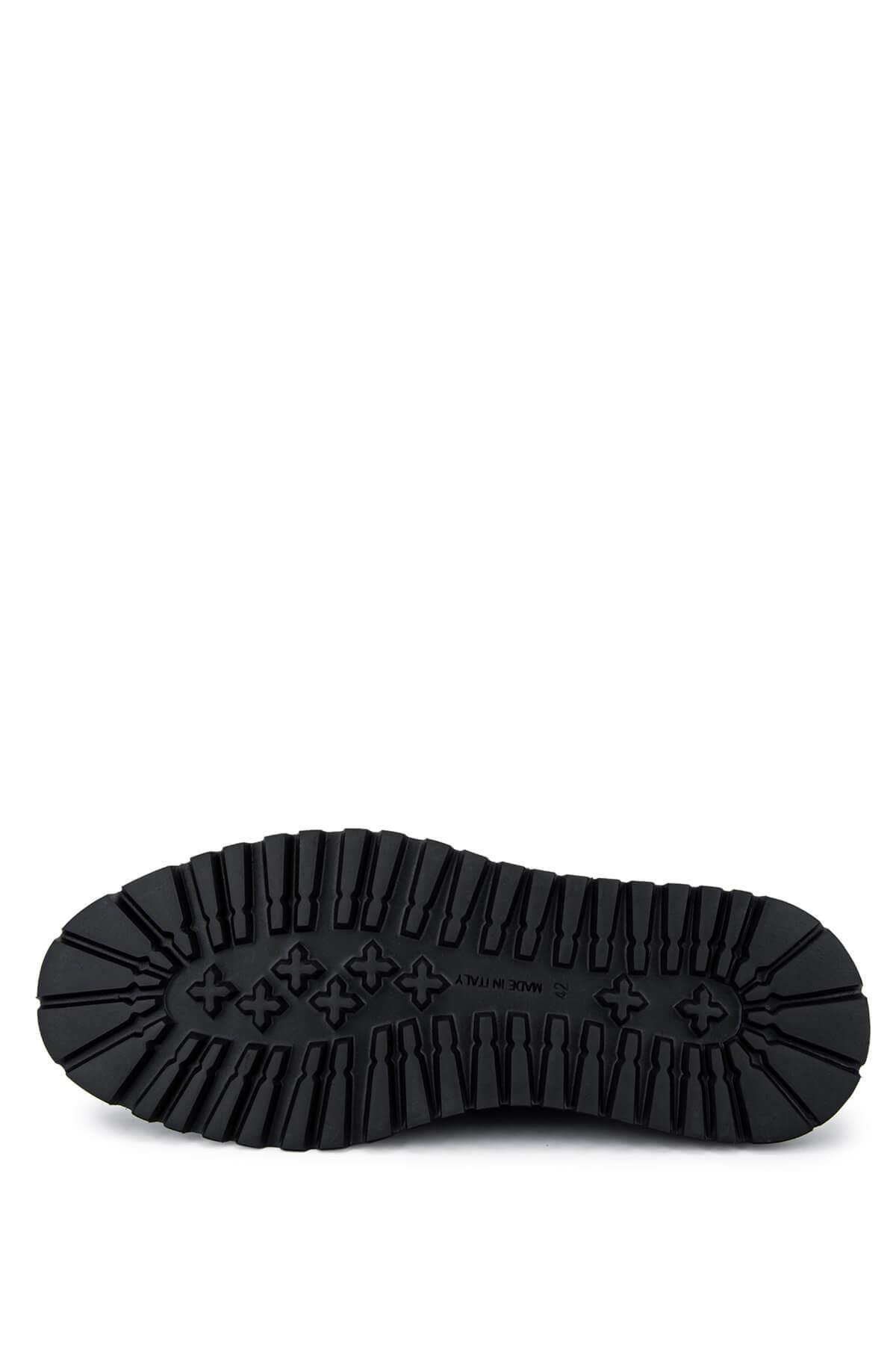 Giampiero Nicola Erkek Hakiki Deri Siyah Casual Ayakkabı