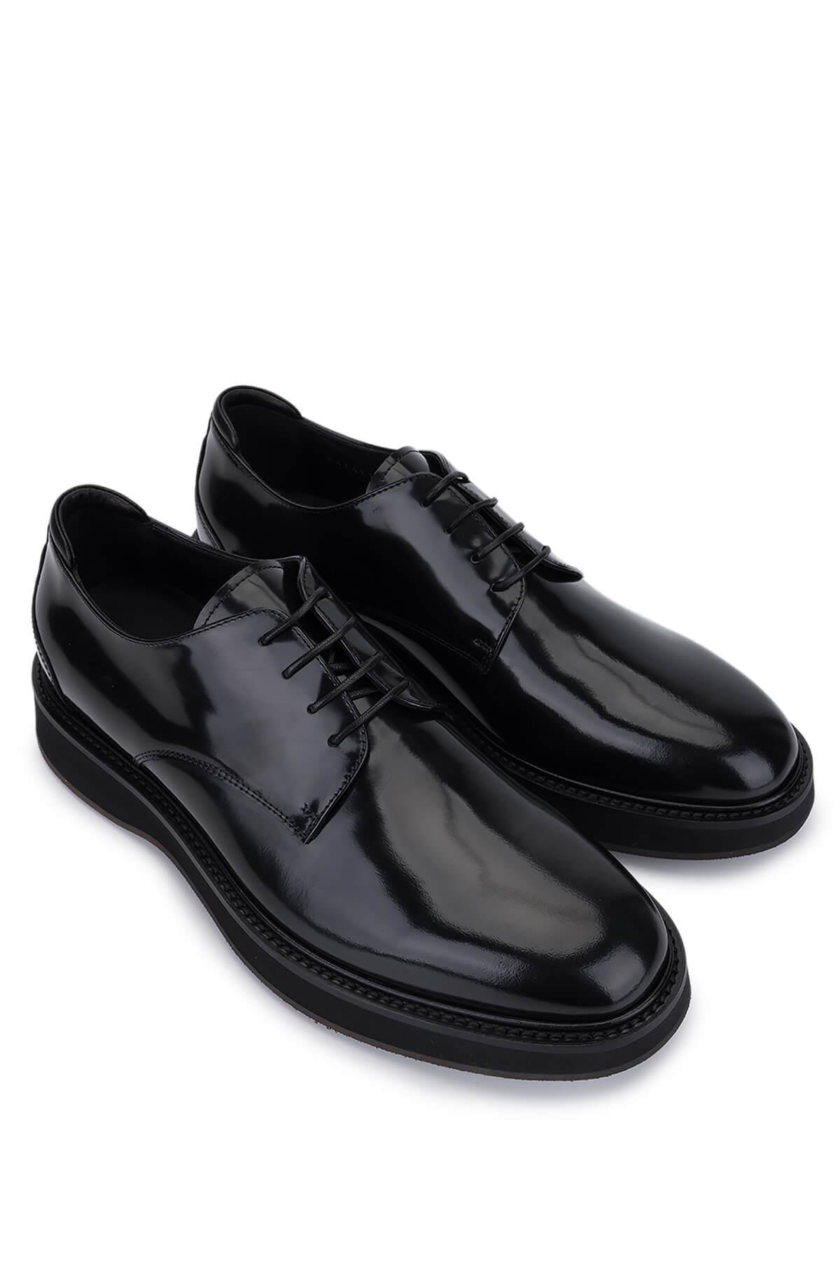 Giampiero Nicola Erkek Hakiki Deri Siyah Casual Ayakkabı